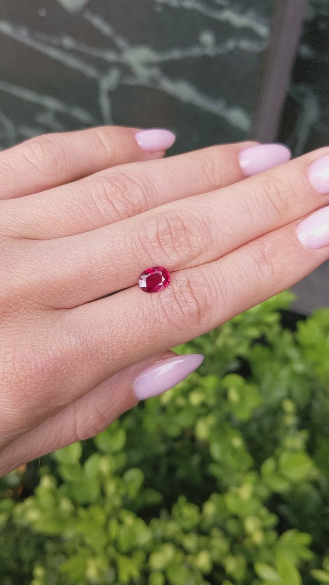 1.07 Ct. Ruby from Mozambique Size Video