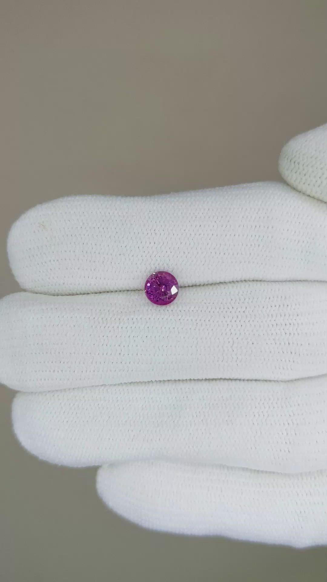 0.85 Ct. Ruby from Ceylon (Sri Lanka) Size Video