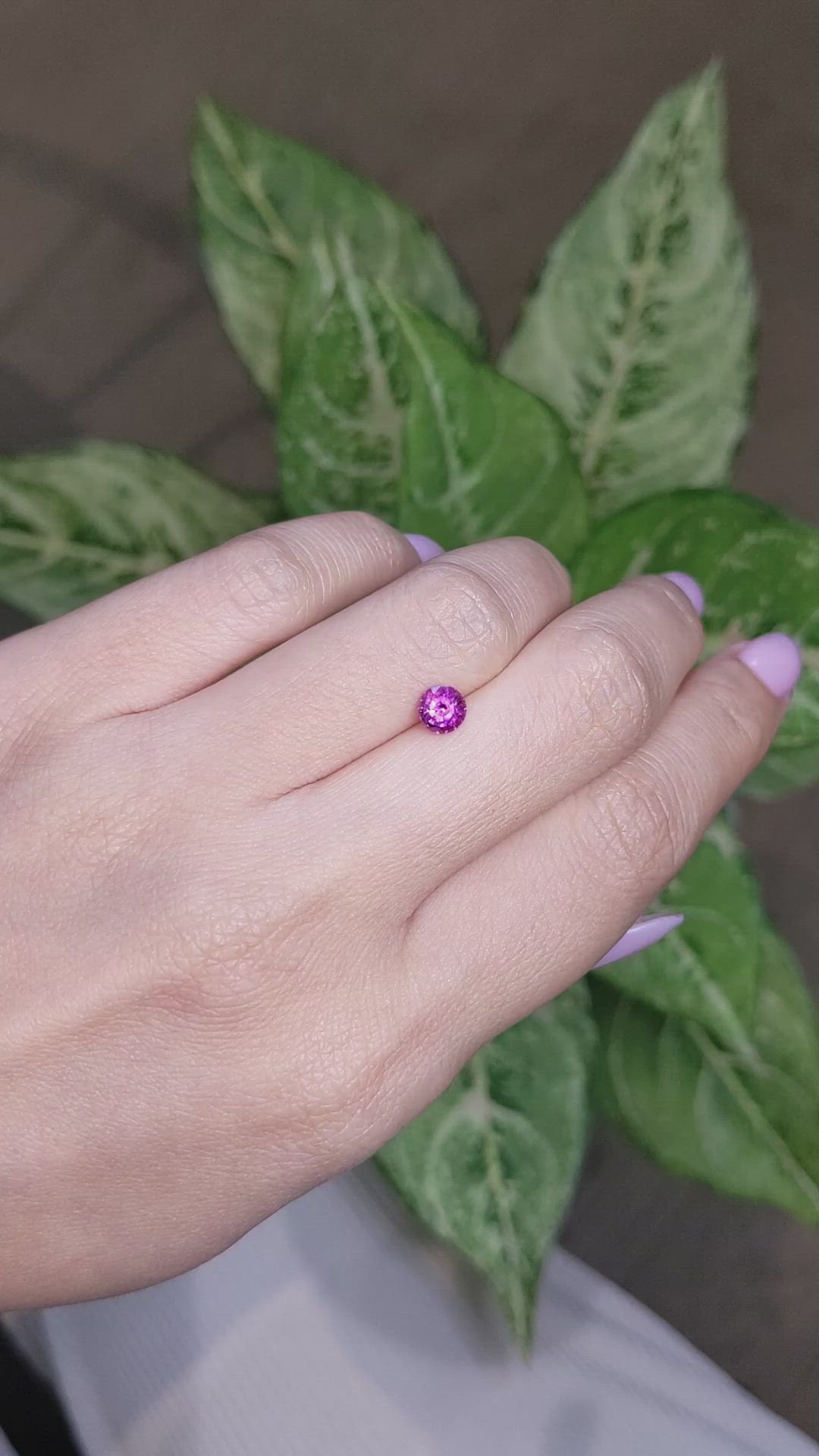 0.85 Ct. Ruby from Ceylon (Sri Lanka) Size Video