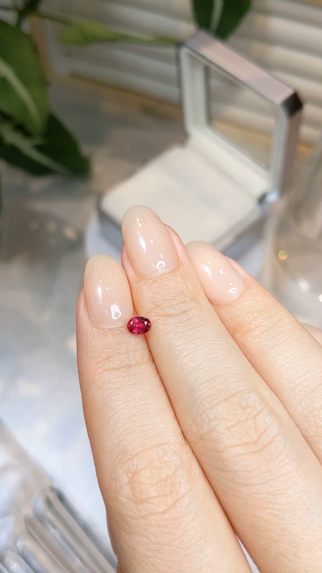 0.36 Ct. Ruby from Mozambique Size Video
