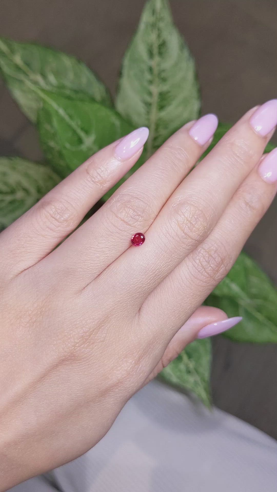 0.44 Ct. Ruby from Mozambique Size Video