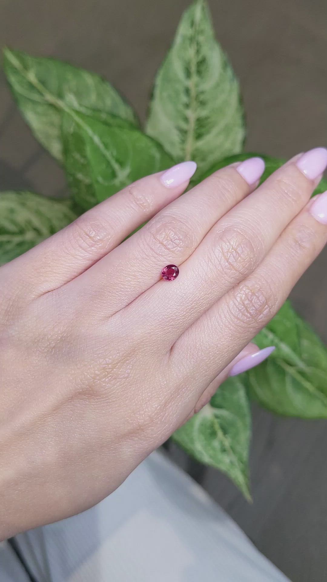 0.42 Ct. Ruby from Mozambique Size Video