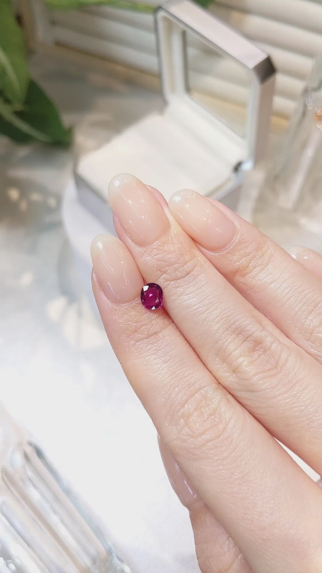 0.62 Ct. Ruby from Mozambique Size Video