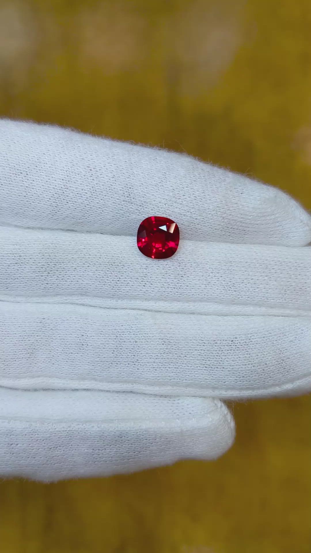 1.65 Ct. Ruby from Mozambique Size Video