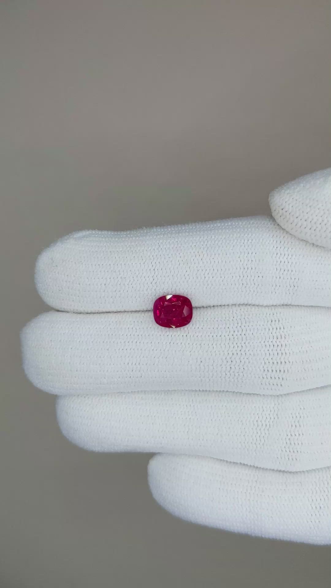 1.20 Ct. Ruby from Mozambique Size Video