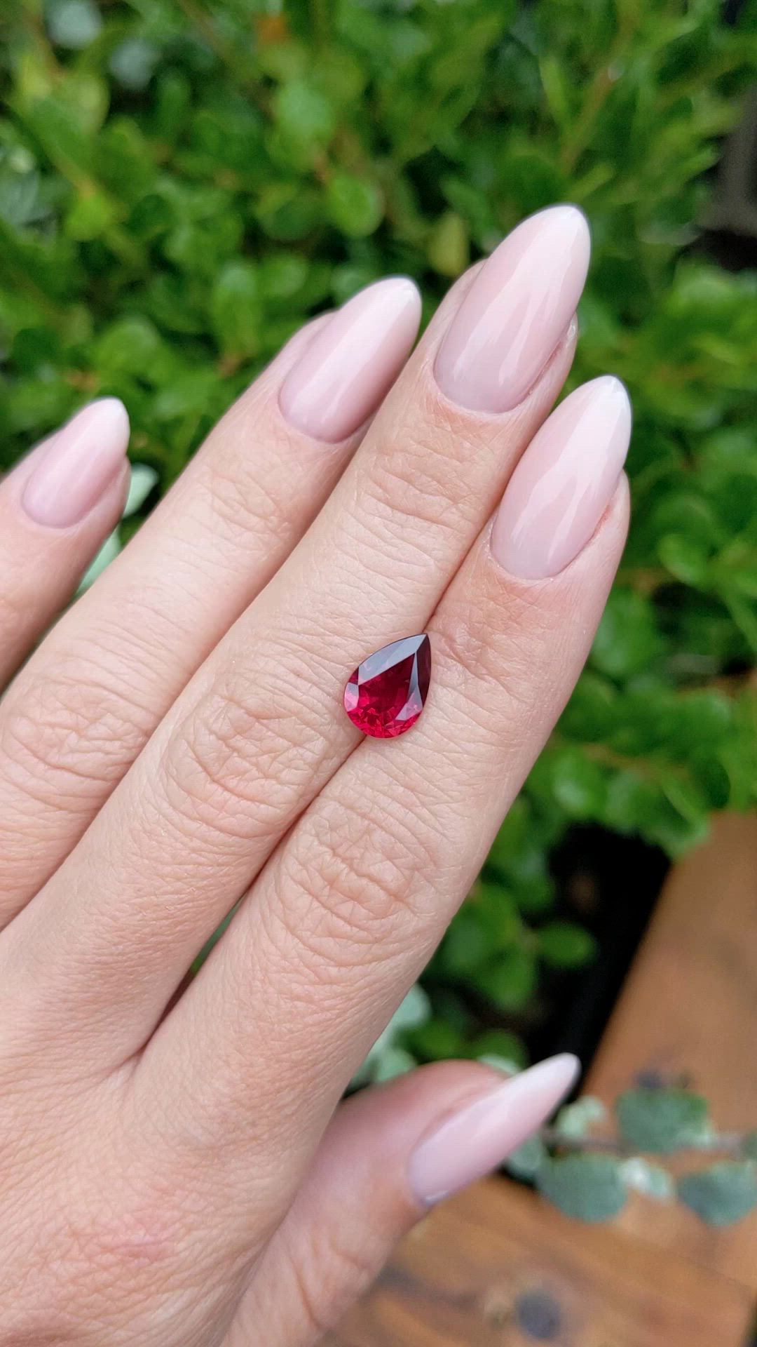 2.32 Ct. Ruby from Mozambique Size Video