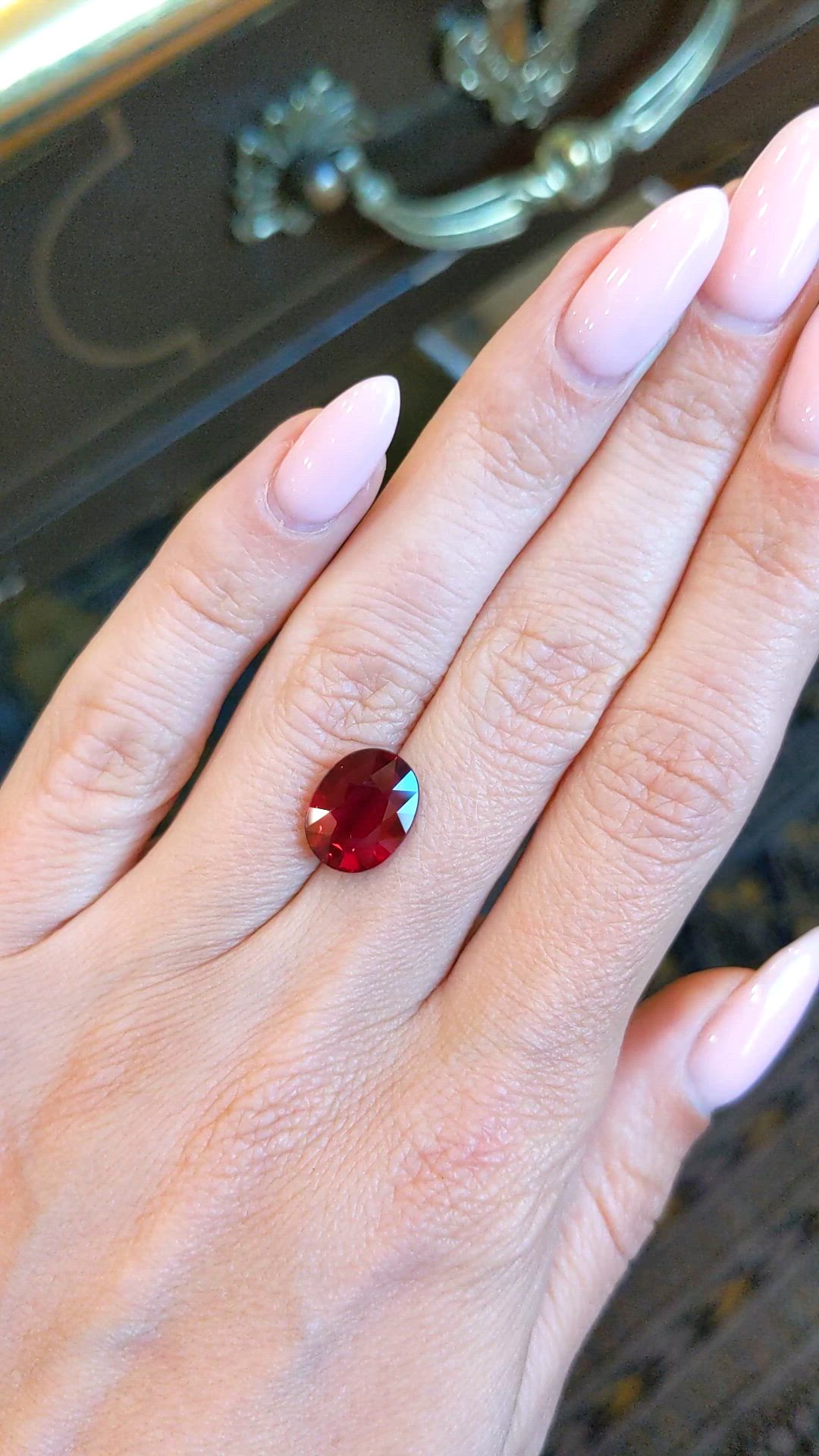 4.10 Ct. Ruby from Mozambique Size Video