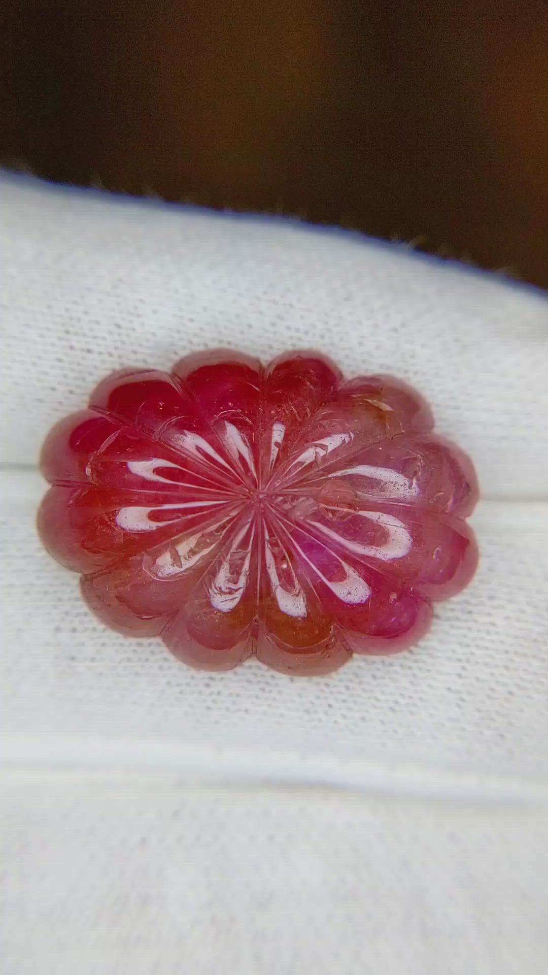 32.97 Ct. Ruby from Mozambique Size Video