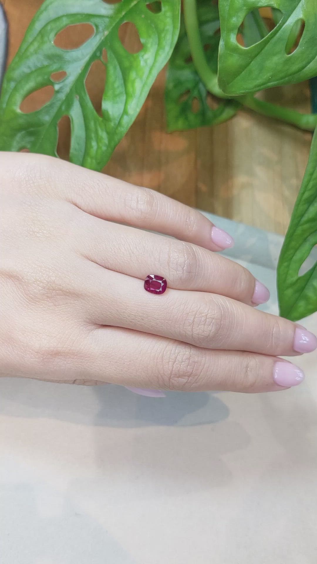 1.20 Ct. Ruby from Mozambique Size Video