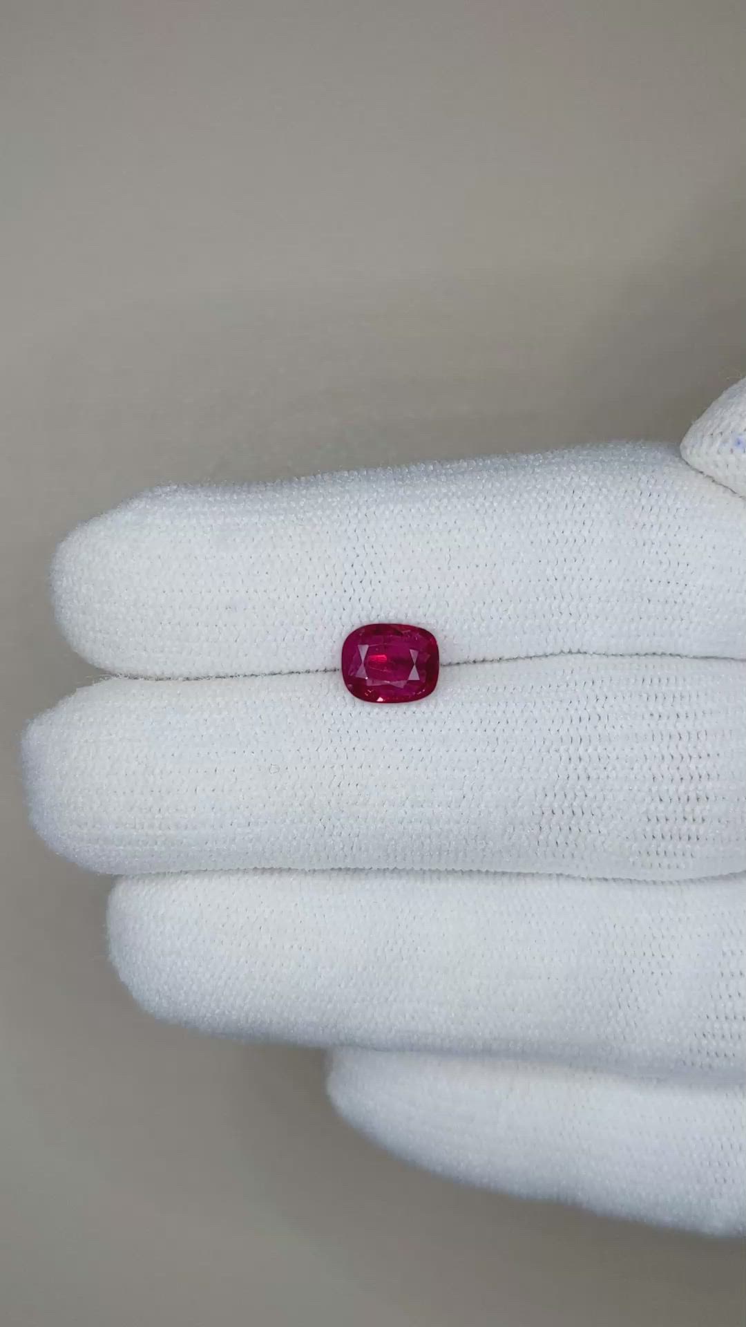 1.20 Ct. Ruby from Mozambique Size Video