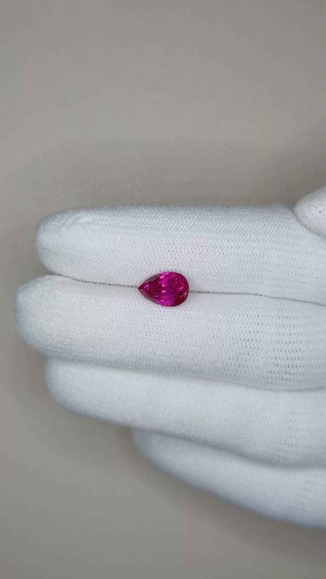 1.74 Ct. Ruby from Burma (Myanmar) Size Video