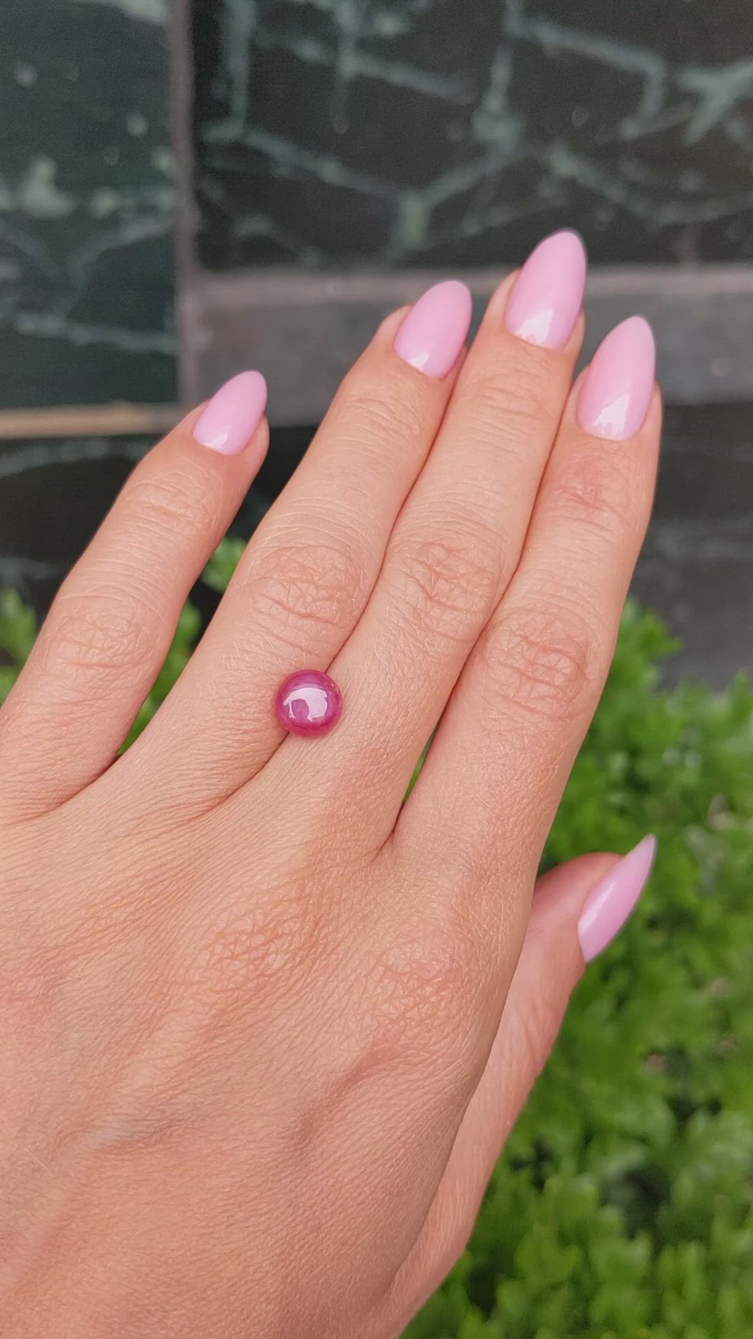 2.60 Ct. Star Ruby from Mozambique Size Video