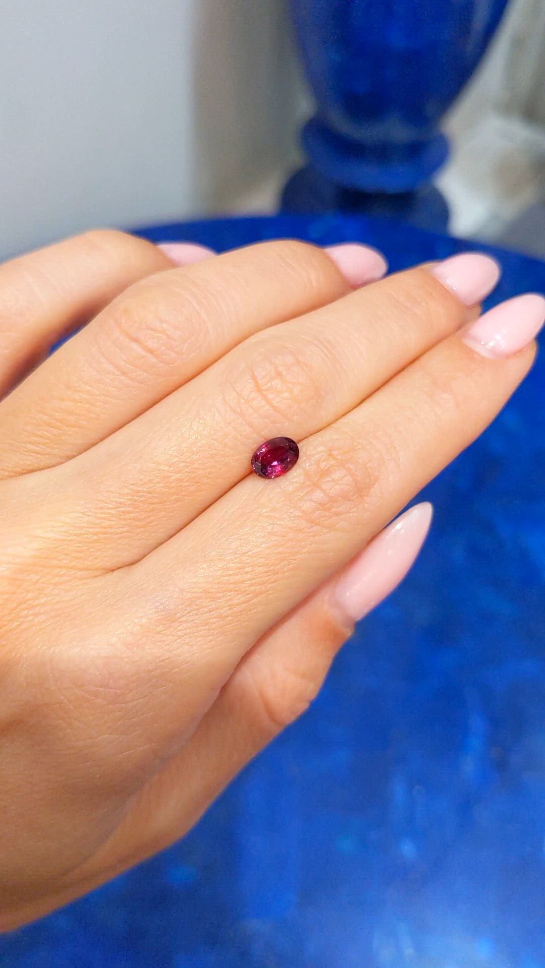 0.82 Ct. Ruby from Mozambique Size Video
