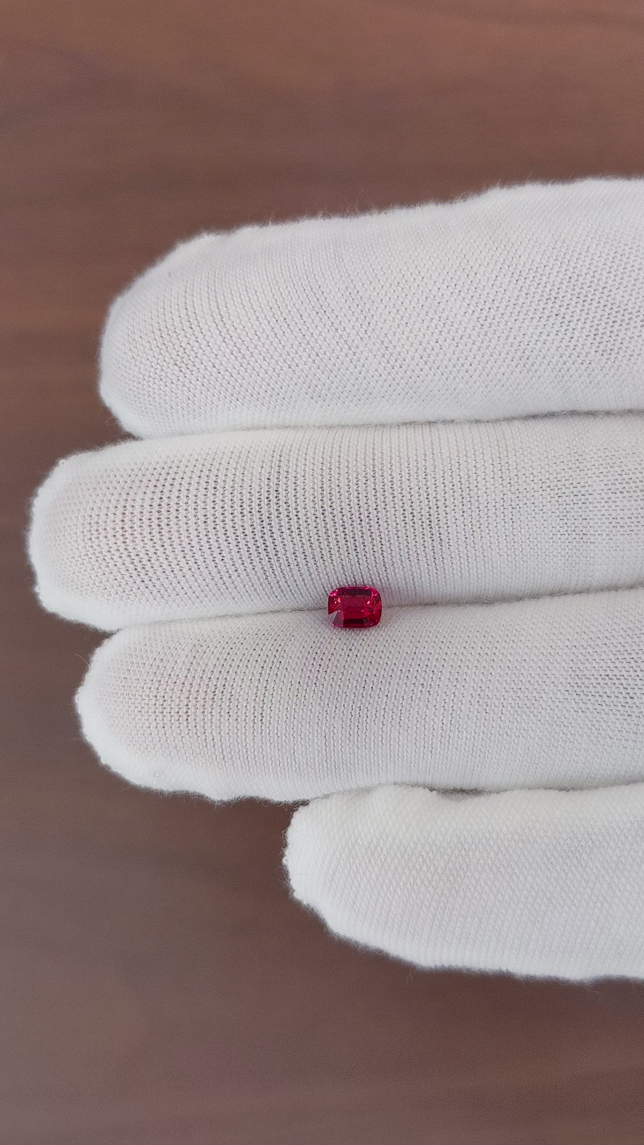 0.46 Ct. Ruby from Madagascar Size Video