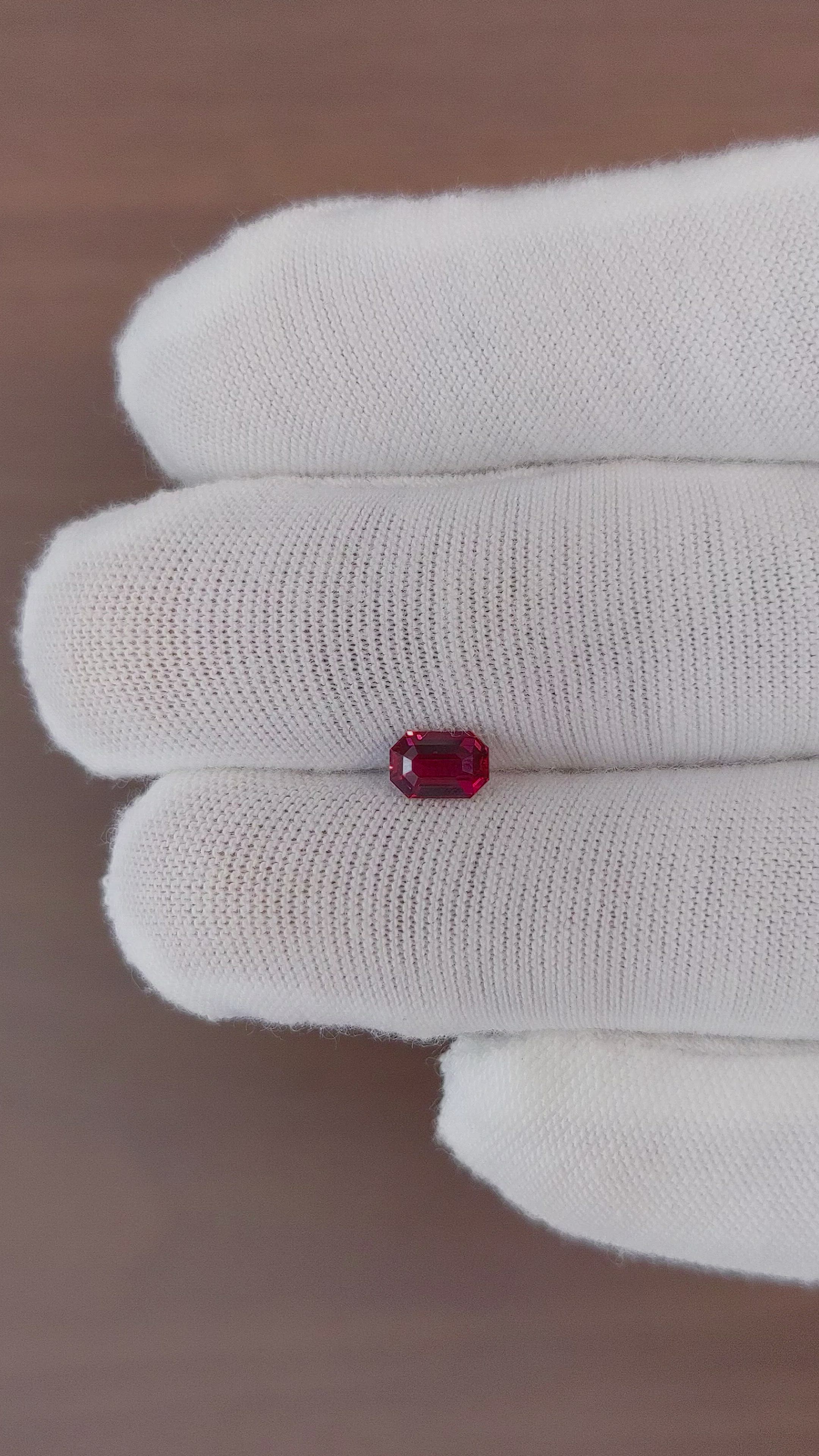 0.70 Ct. Ruby from Madagascar Size Video