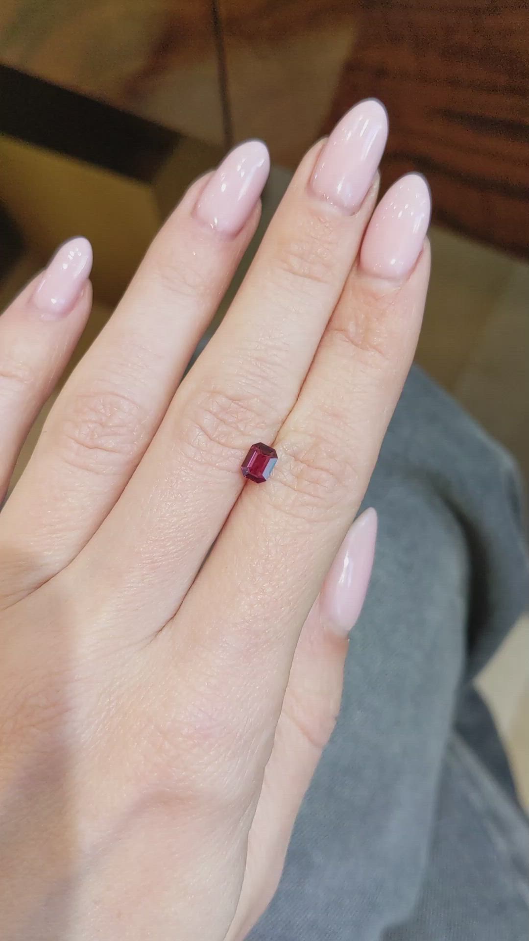 0.63 Ct. Ruby from Madagascar Size Video