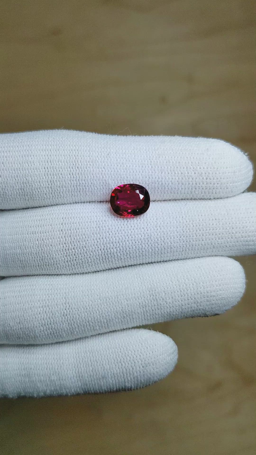 3.11 Ct. Ruby from Madagascar Size Video