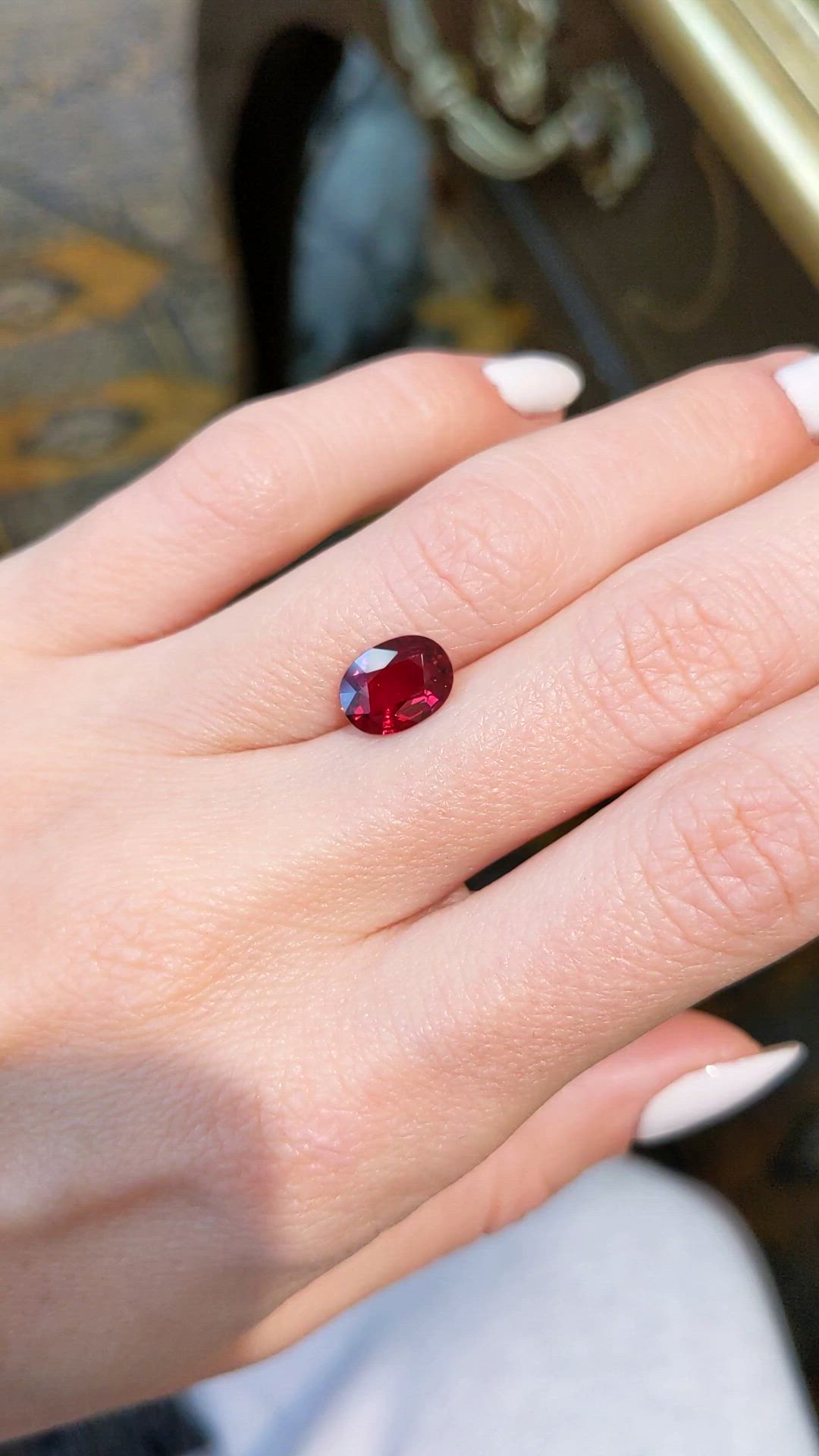 2.06 Ct. Ruby from Mozambique Size Video