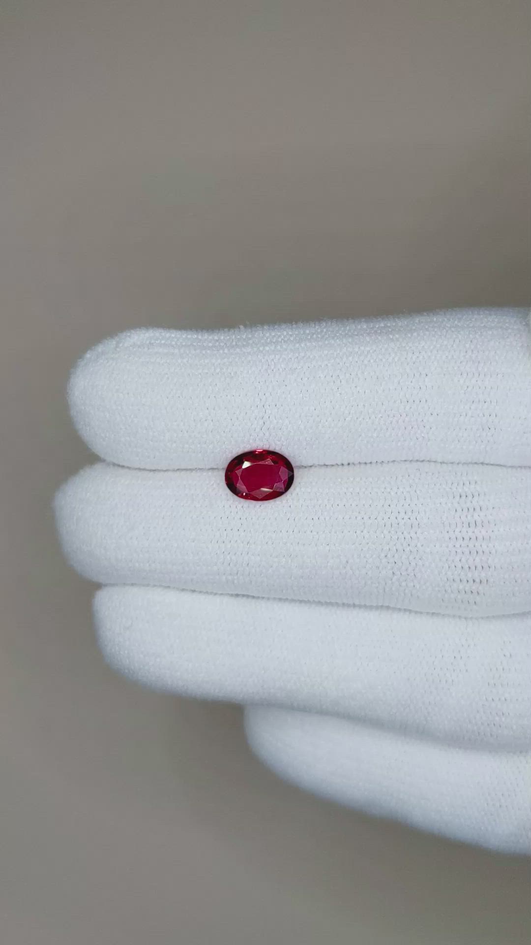 0.98 Ct. Ruby from Mozambique Size Video