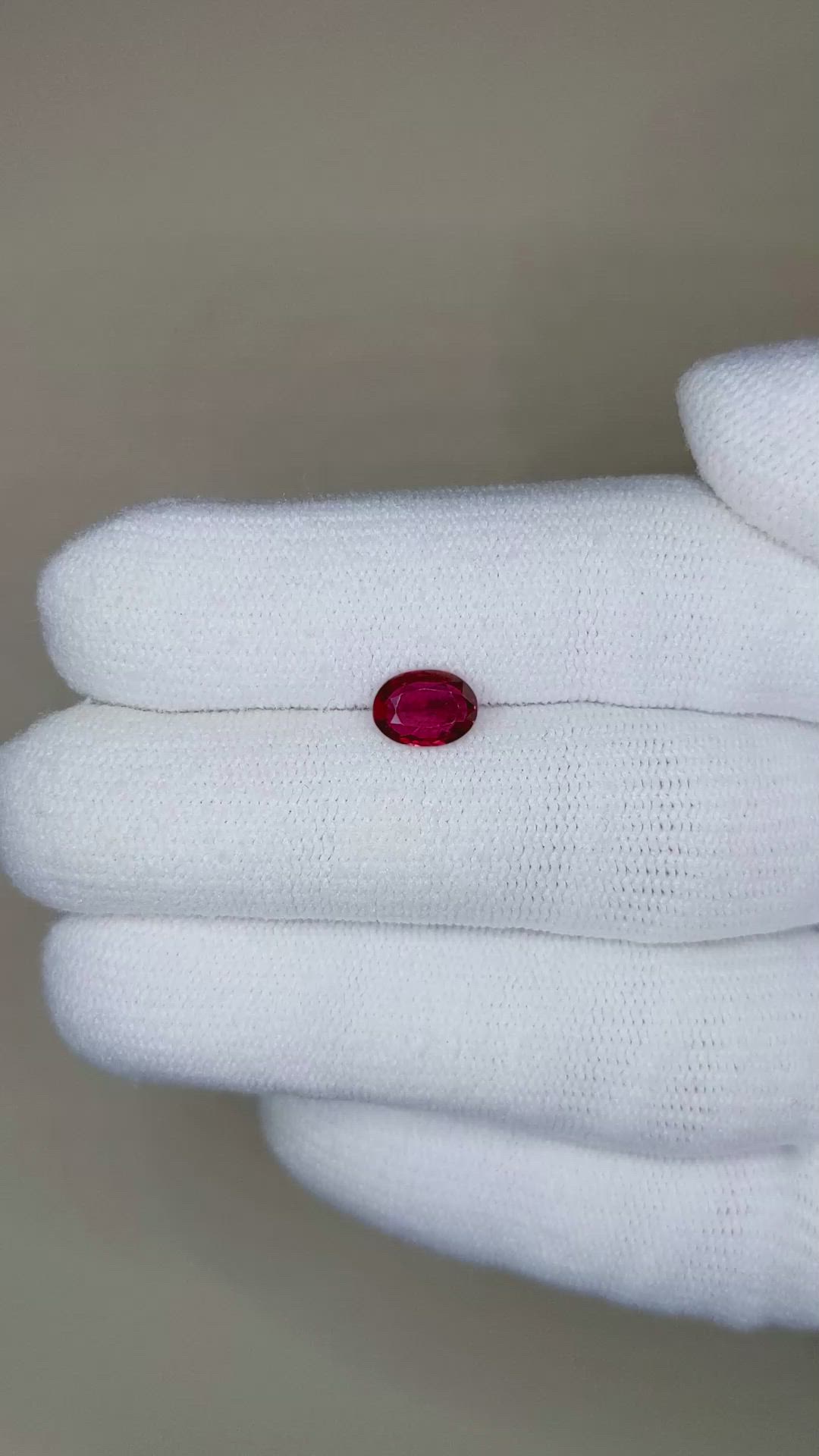 0.95 Ct. Ruby from Mozambique Size Video