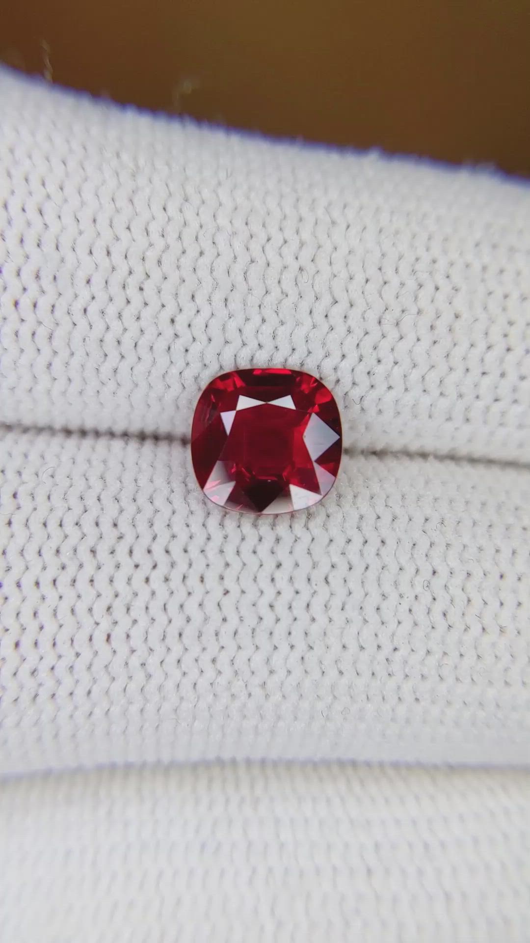 1.39 Ct. Ruby from Mozambique Size Video