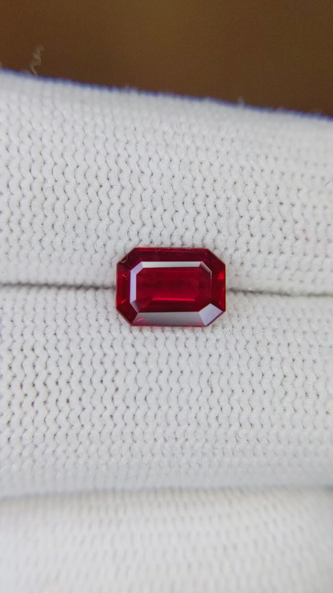 1.38 Ct. Ruby from Mozambique Size Video