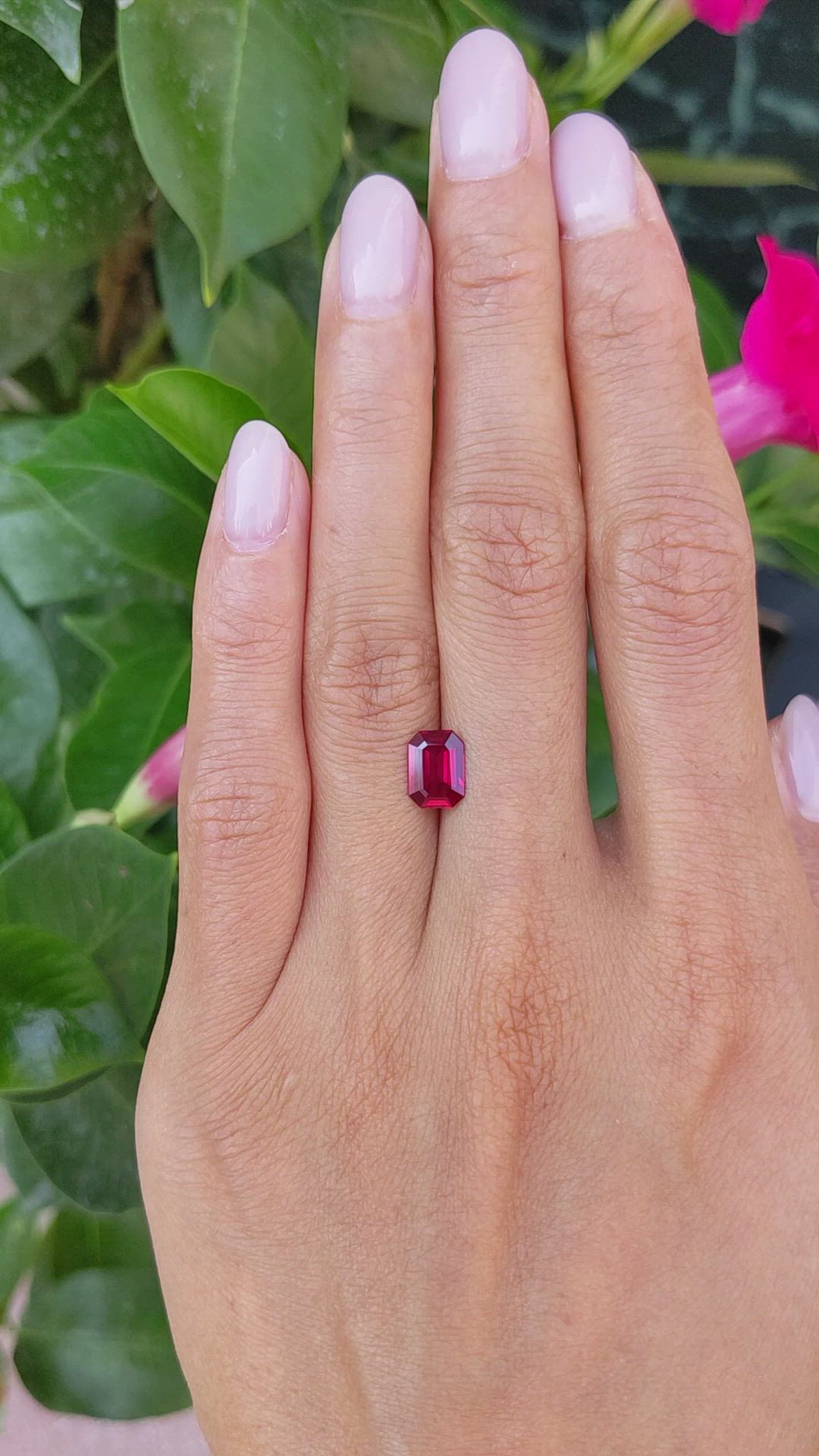 1.38 Ct. Ruby from Mozambique Size Video