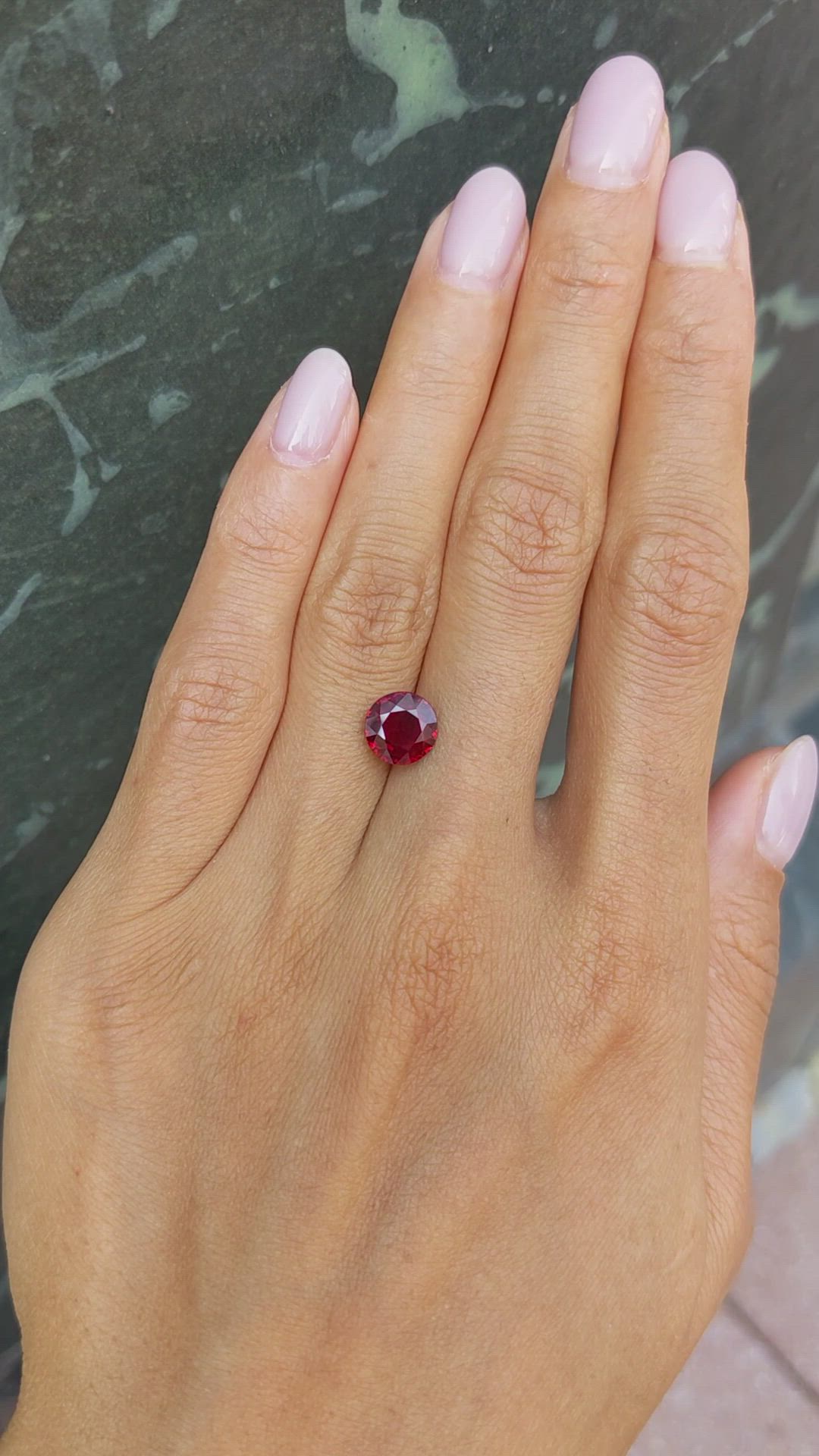 2.33 Ct. Ruby from Mozambique Size Video