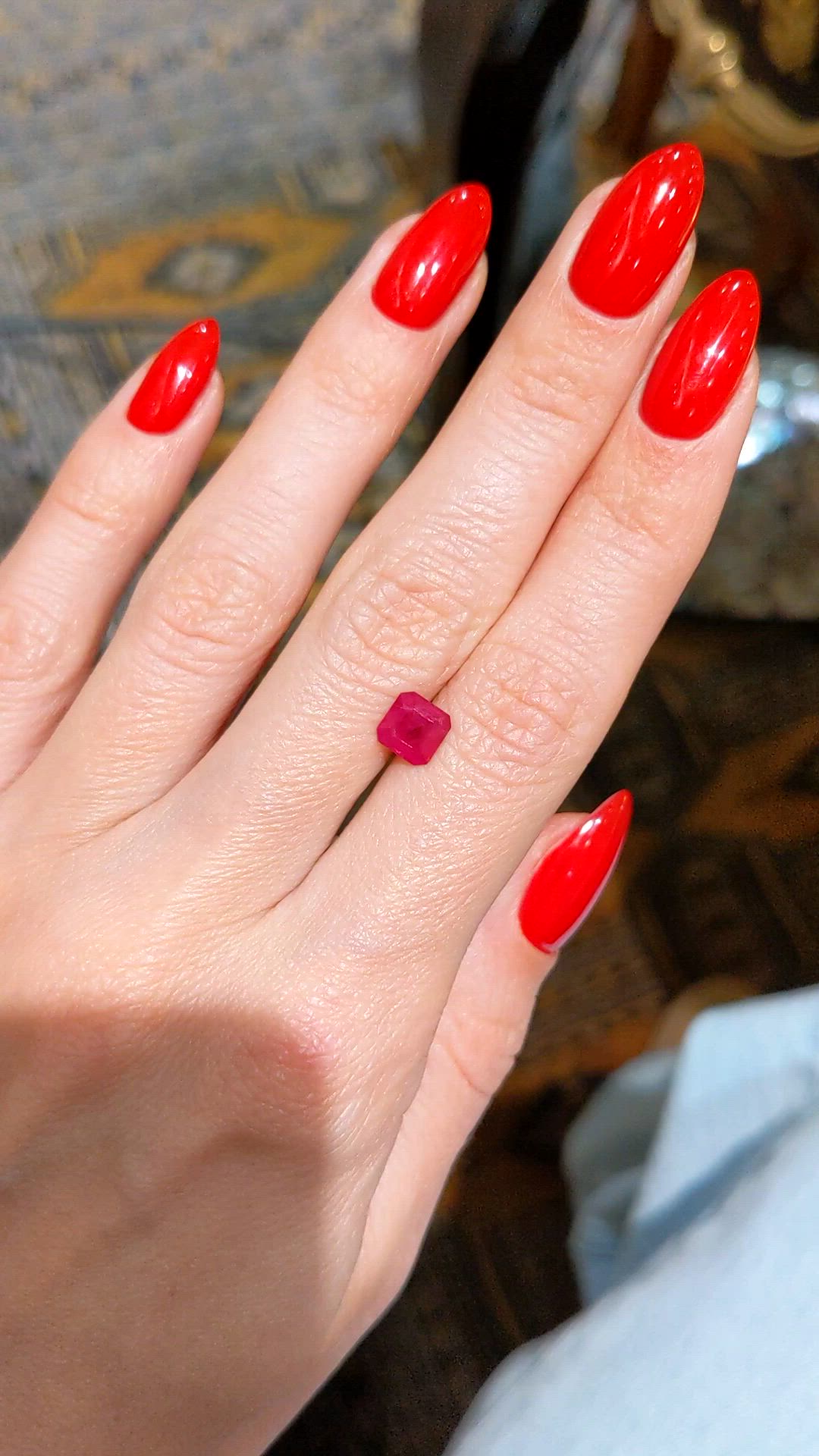 1.17 Ct. Ruby from Mozambique Size Video