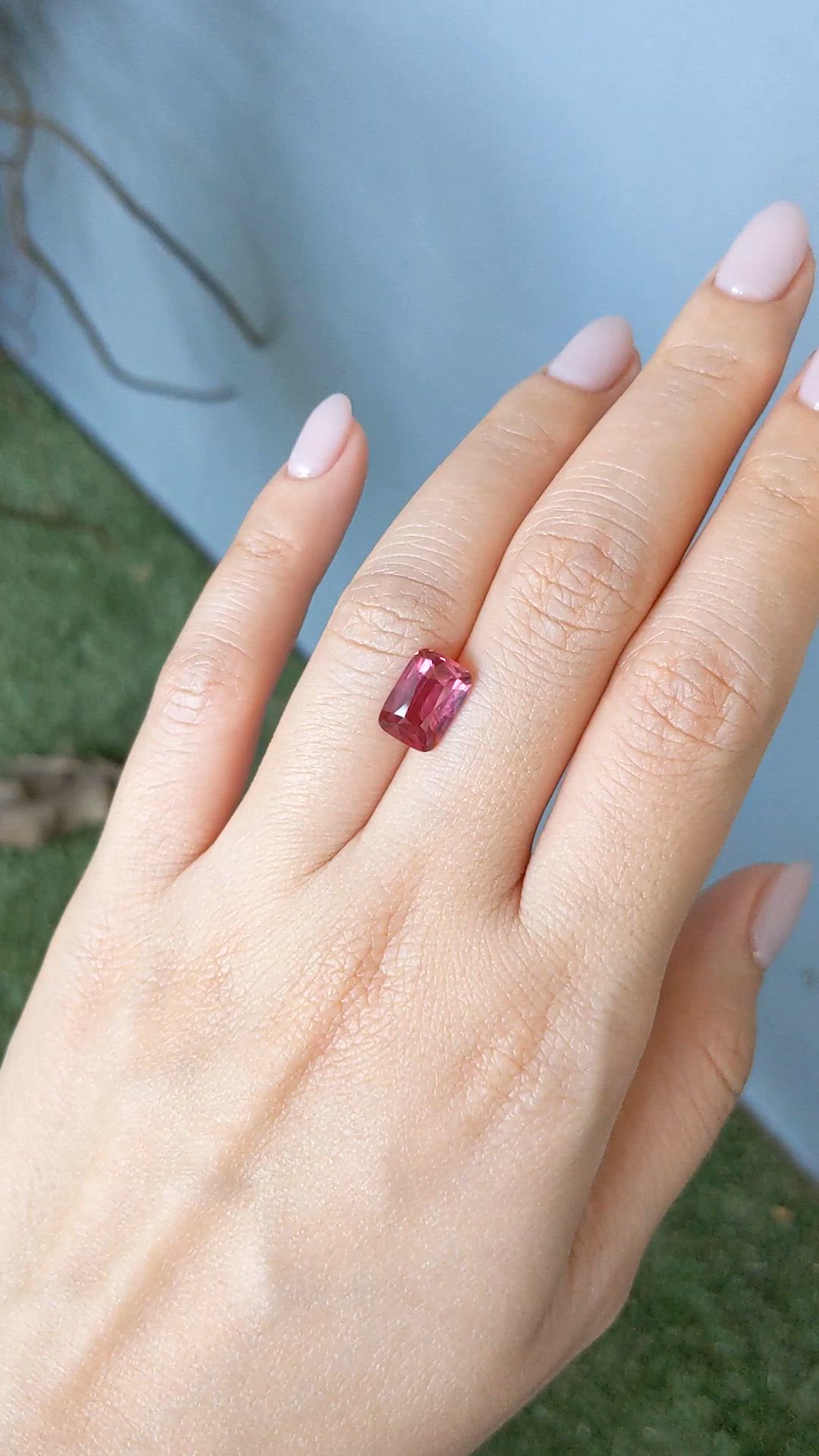 3.48 Ct. Ruby from Mozambique Size Video