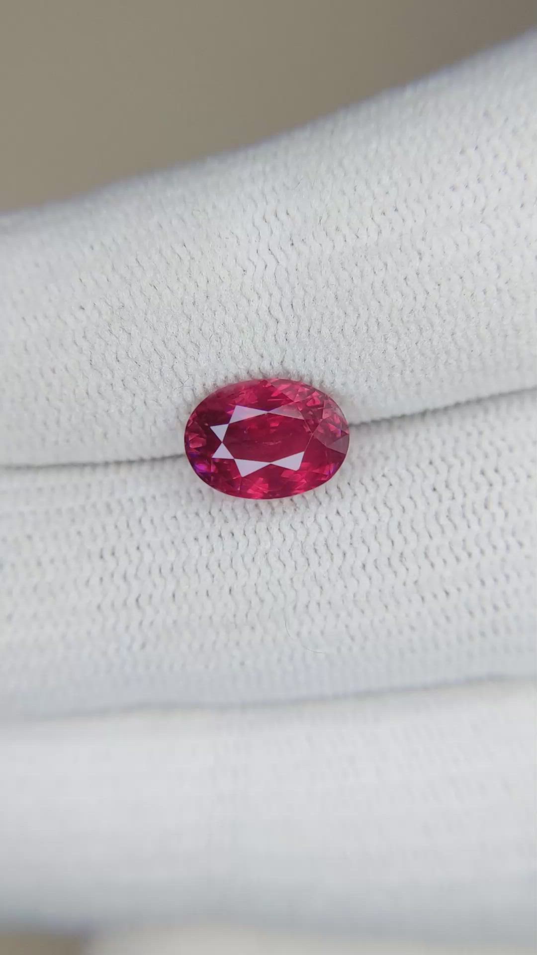 3.02 Ct. Ruby from Mozambique Size Video