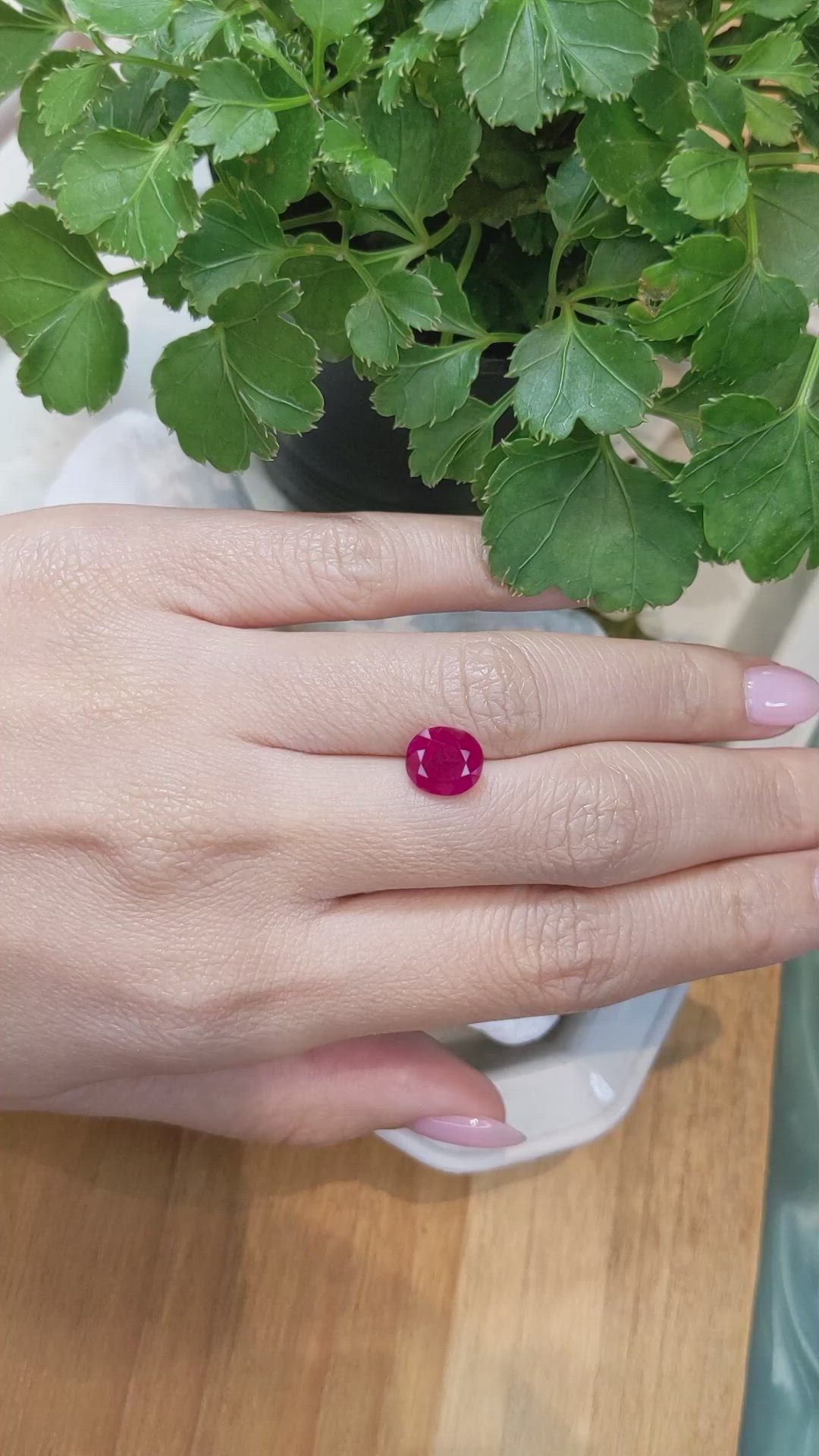3.45 Ct. Ruby from Mozambique Size Video
