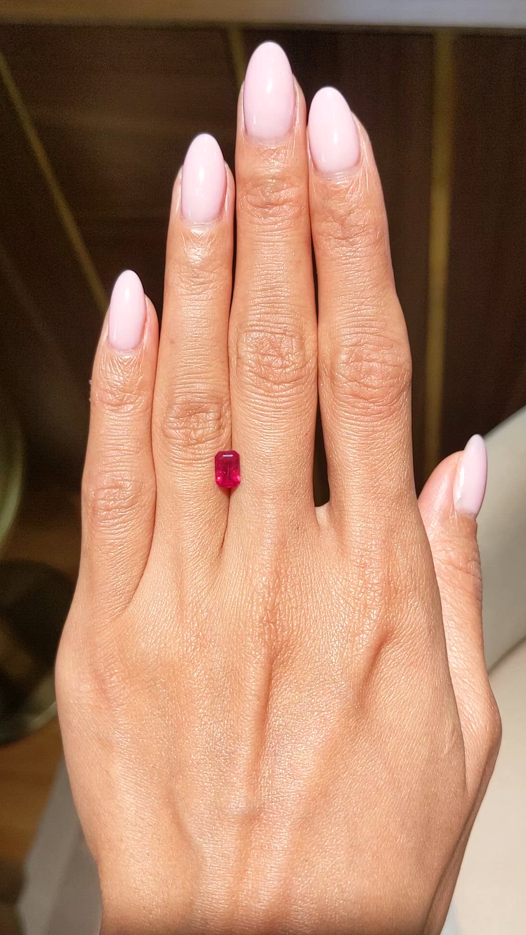 0.91 Ct. Ruby from Mozambique Size Video