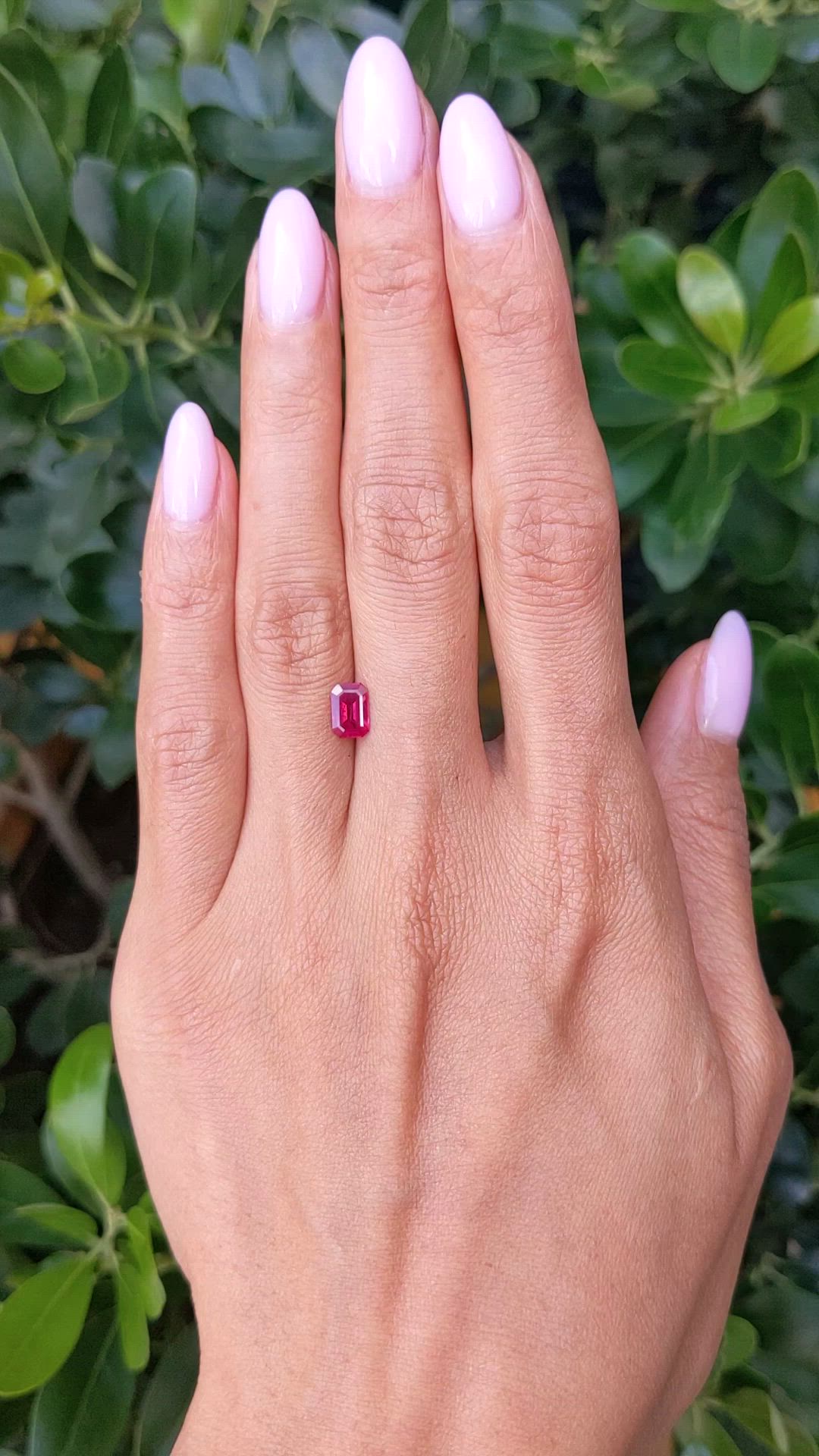 0.91 Ct. Ruby from Mozambique Size Video