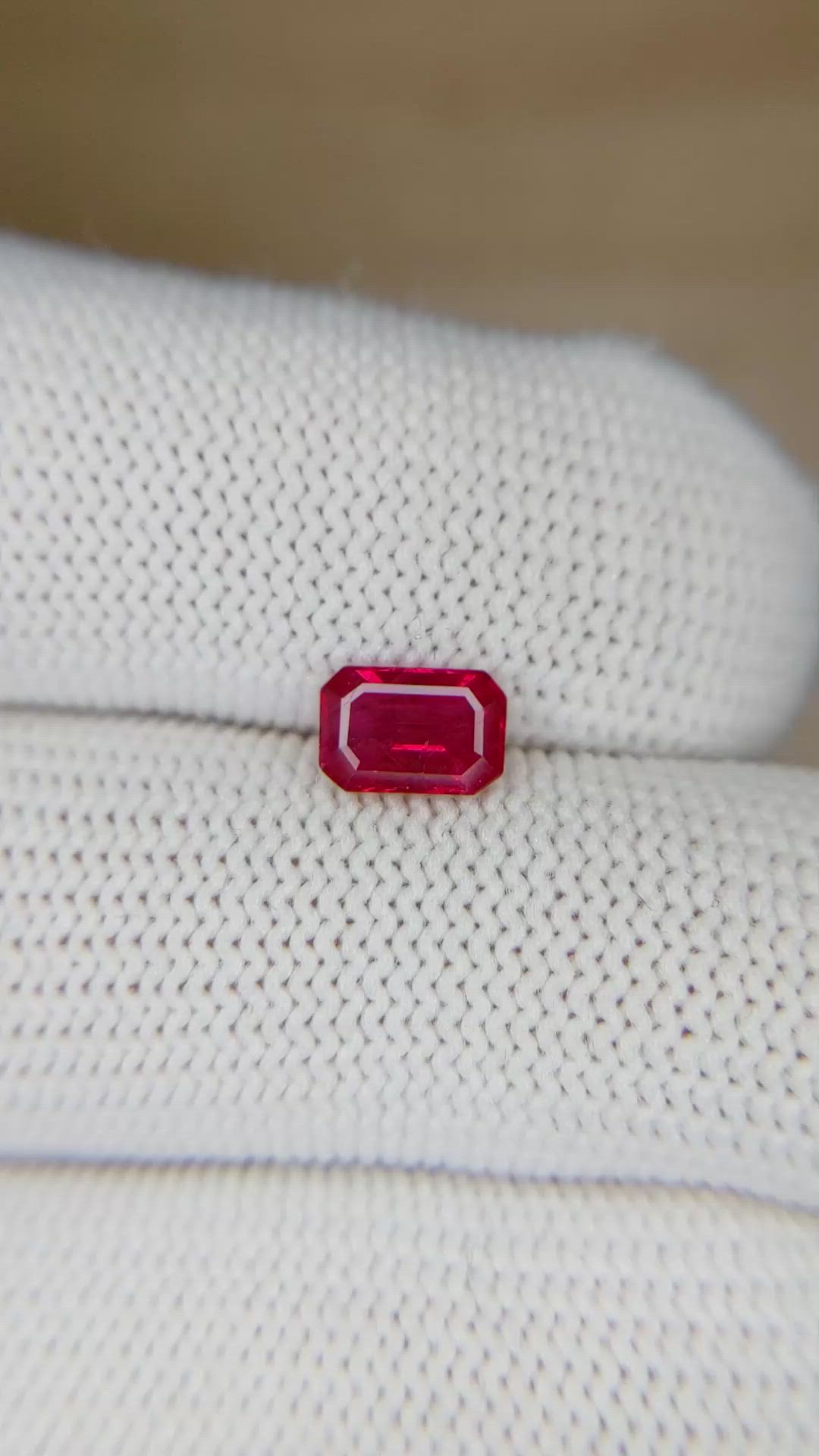 0.91 Ct. Ruby from Mozambique Size Video