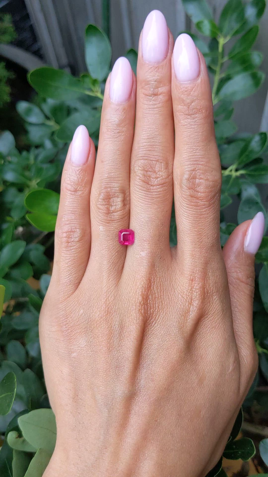 1.06 Ct. Ruby from Mozambique Size Video