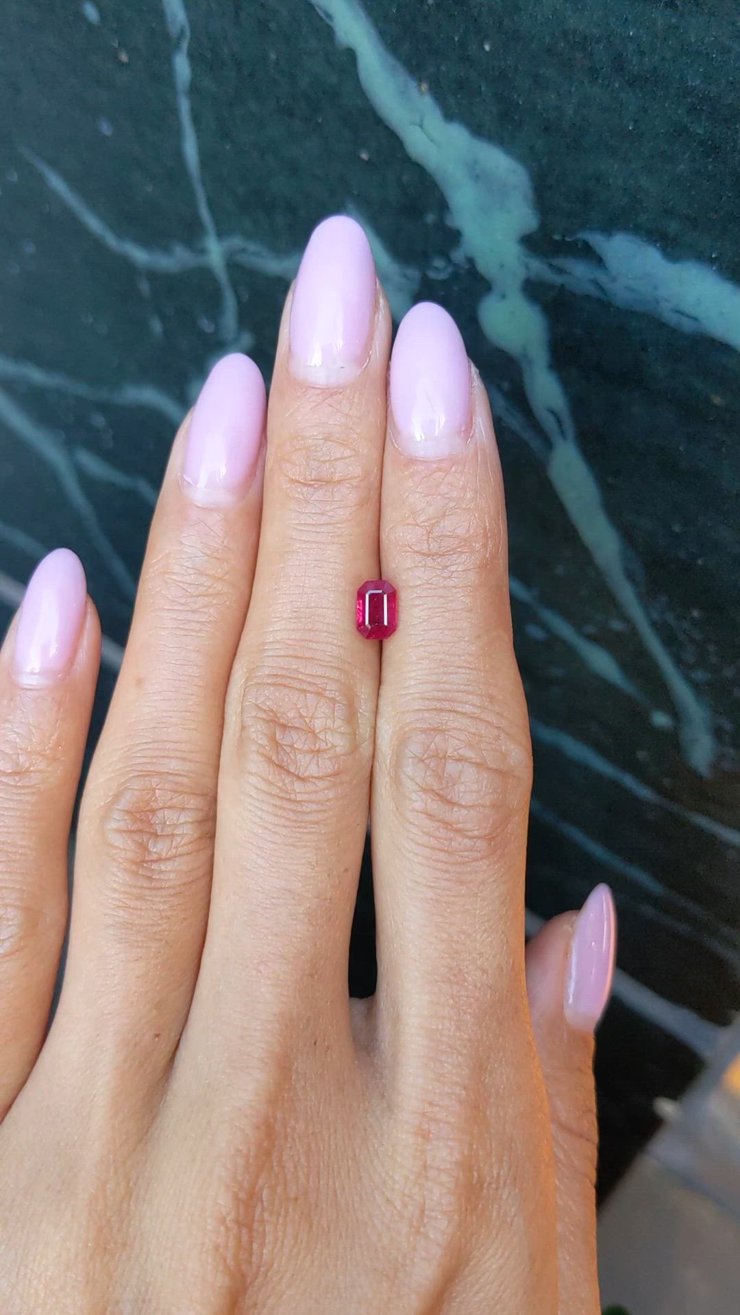 0.93 Ct. Ruby from Mozambique Size Video