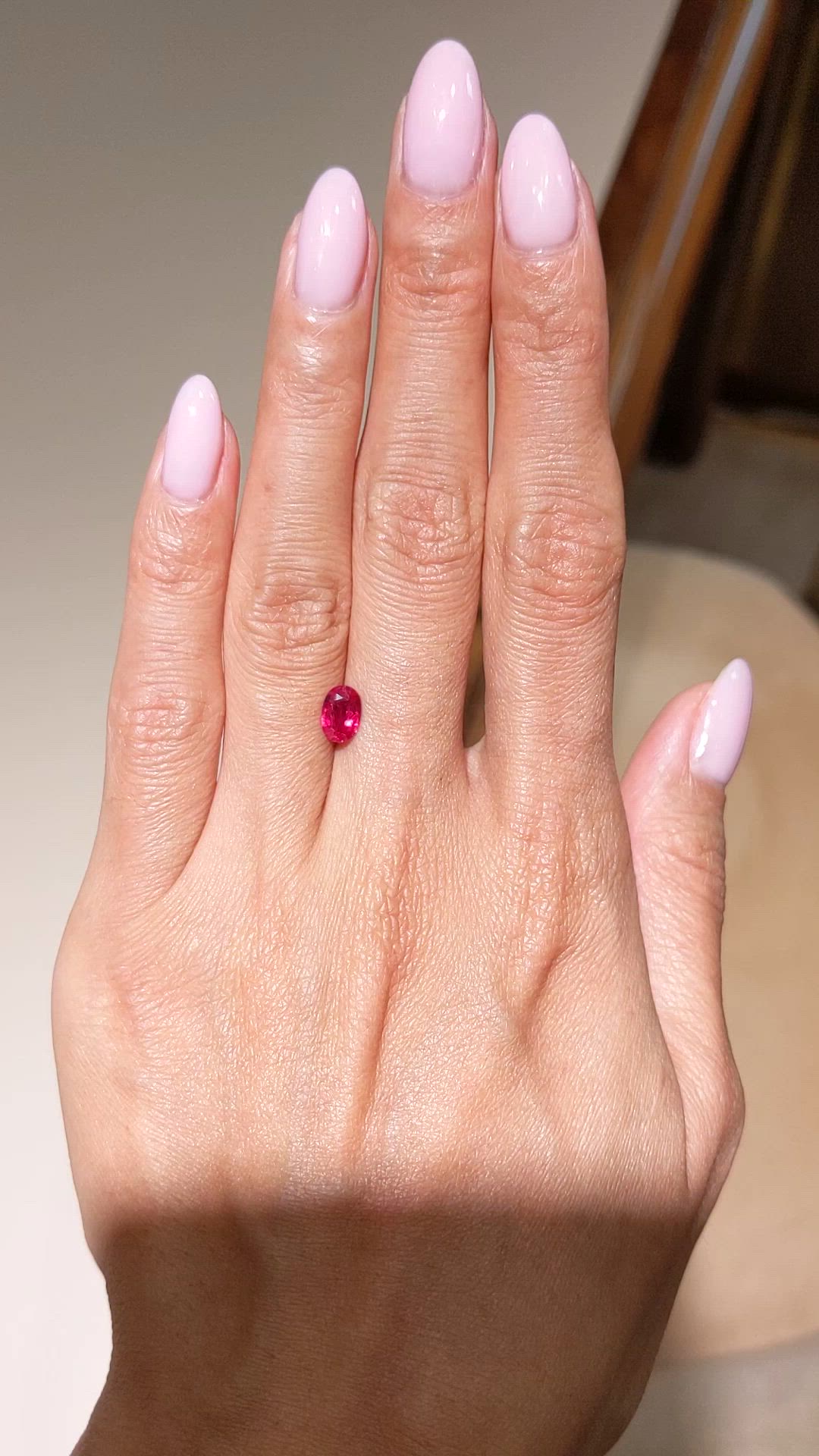 0.75 Ct. Ruby from Thailand Size Video