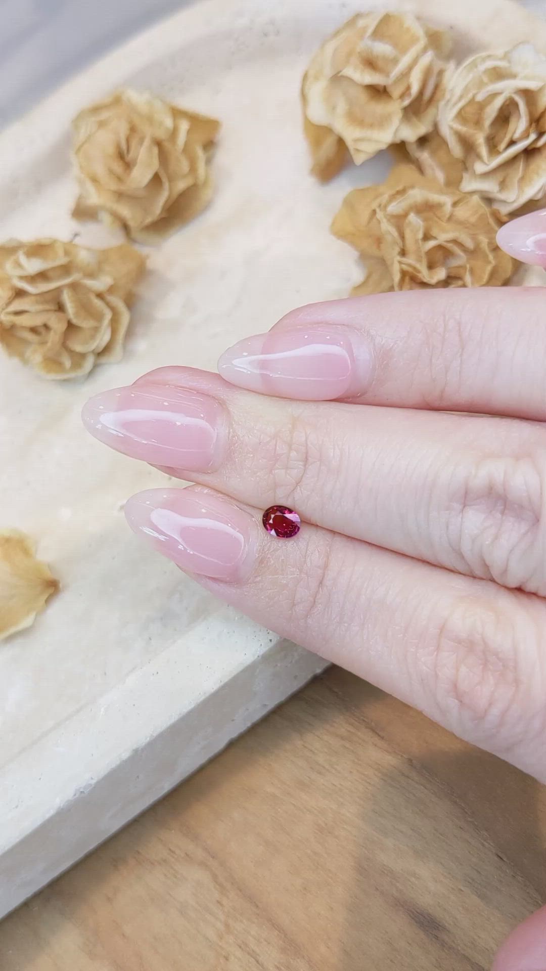 0.32 Ct. Ruby from Mozambique Size Video