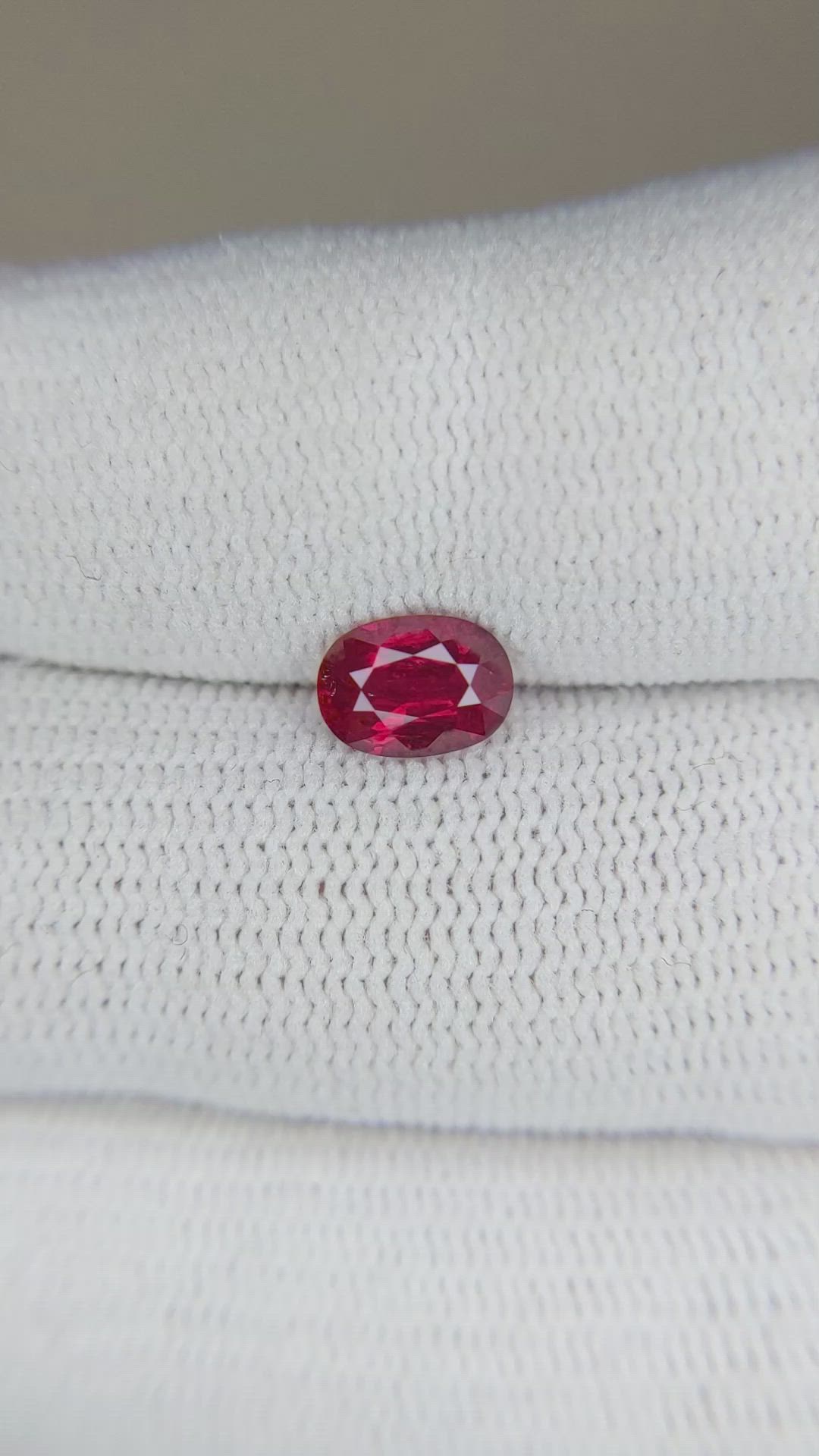 1.07 Ct. Ruby from Mozambique Size Video