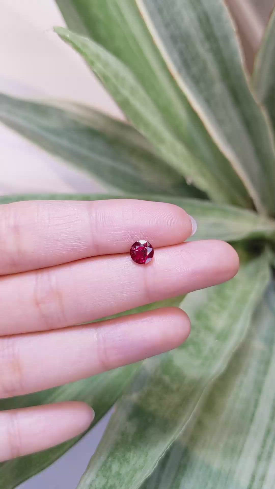 1.05 Ct. Ruby from Mozambique Size Video