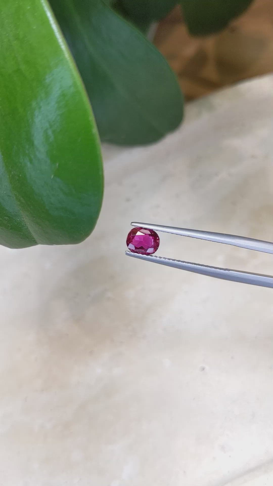 0.77 Ct. Ruby from Thailand Size Video