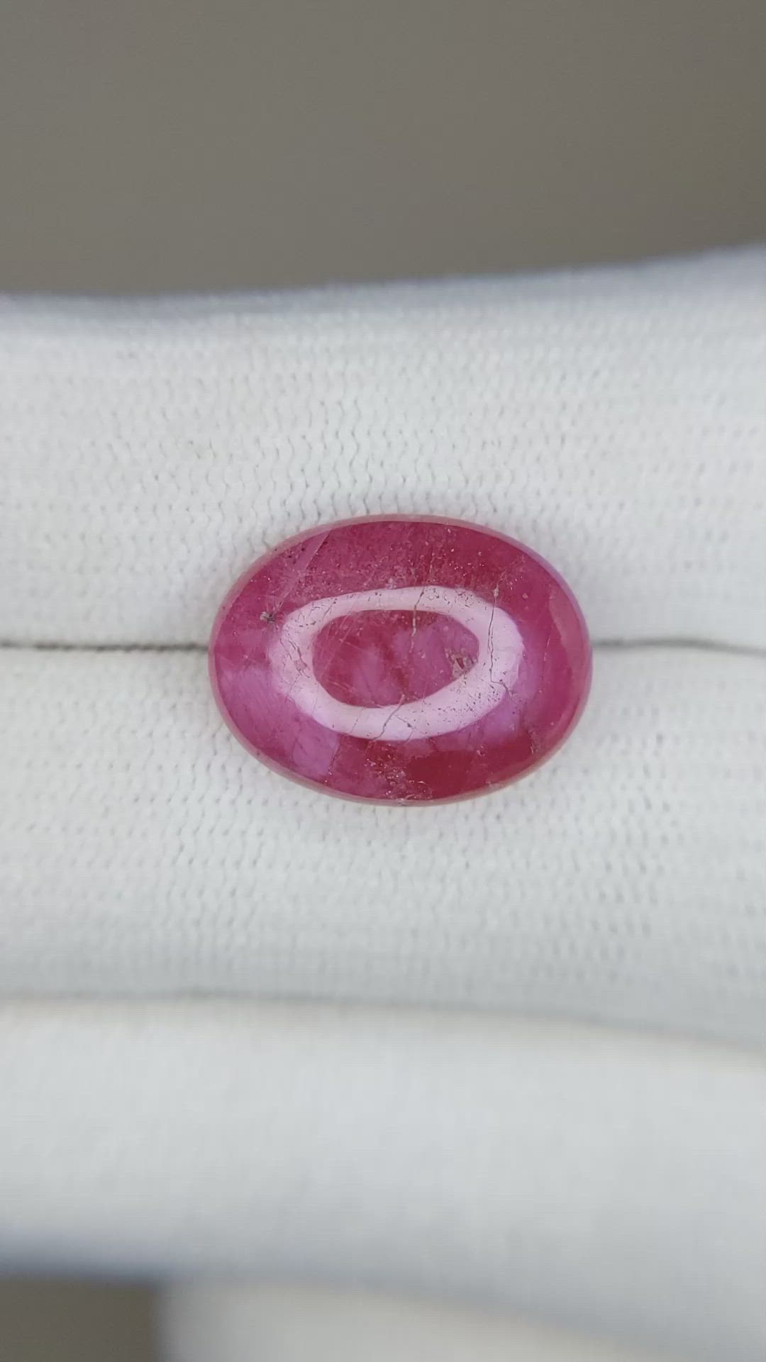 9.63 Ct. Cabochon Ruby from Burma (Myanmar) Size Video