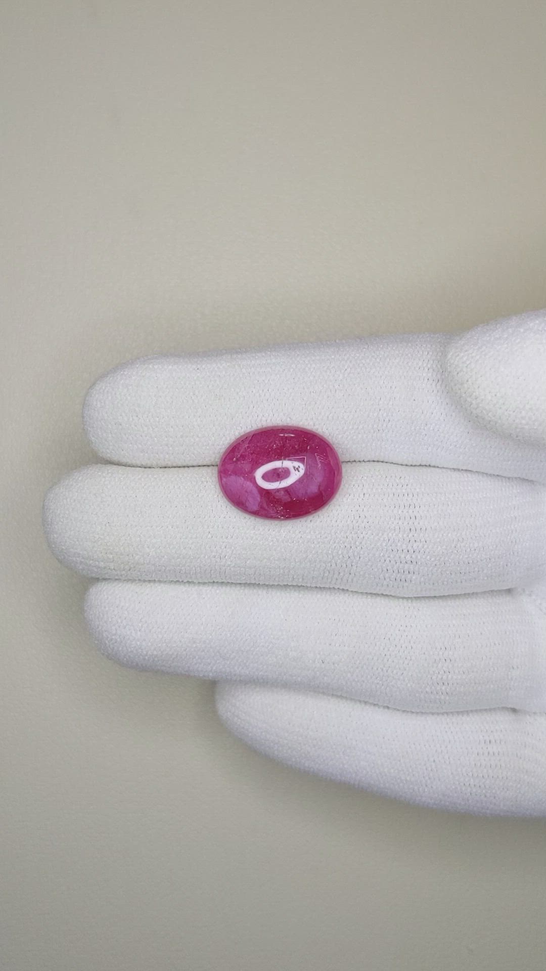 9.63 Ct. Cabochon Ruby from Burma (Myanmar) Size Video