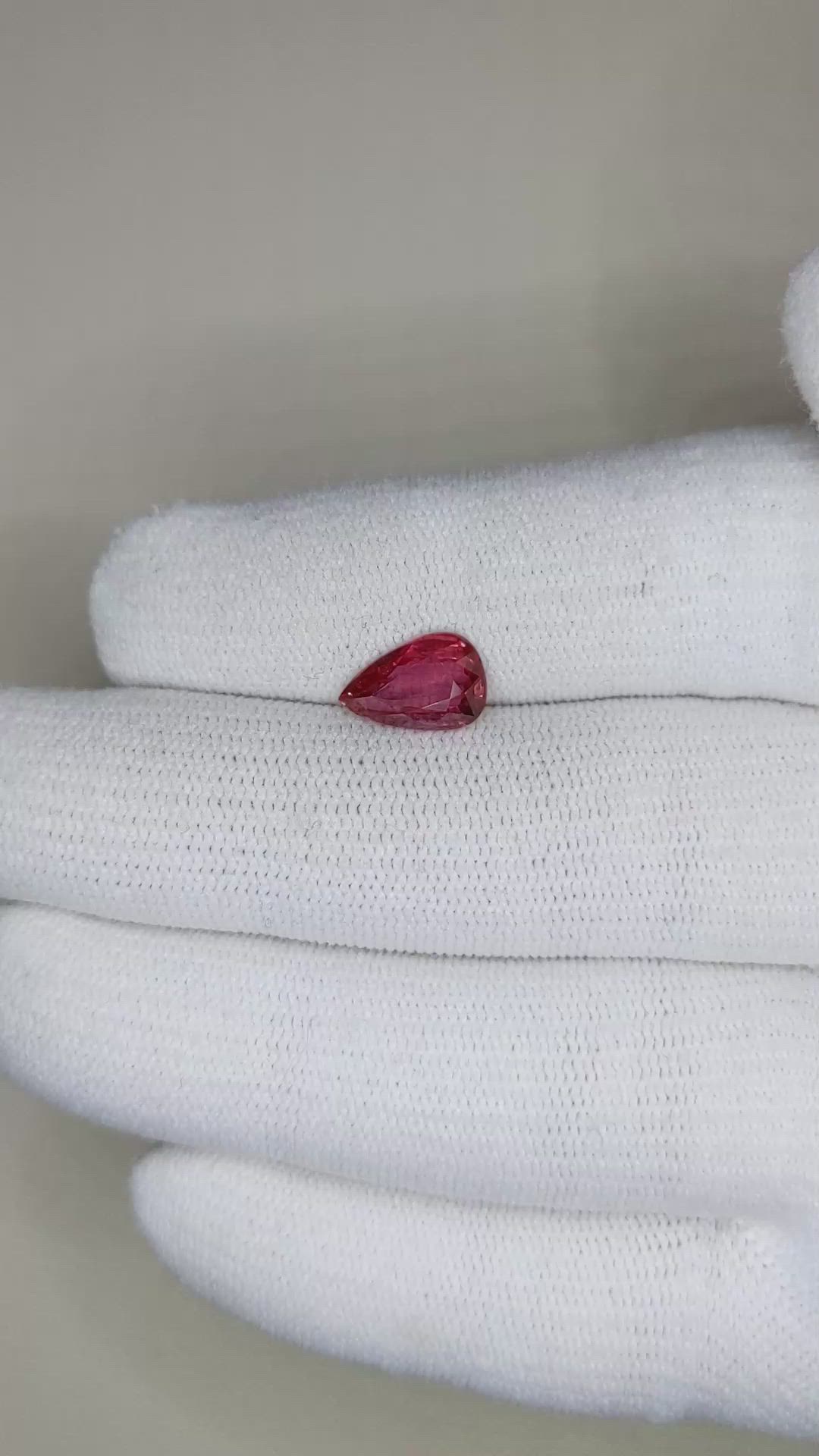 1.96 Ct. Ruby from Mozambique Size Video