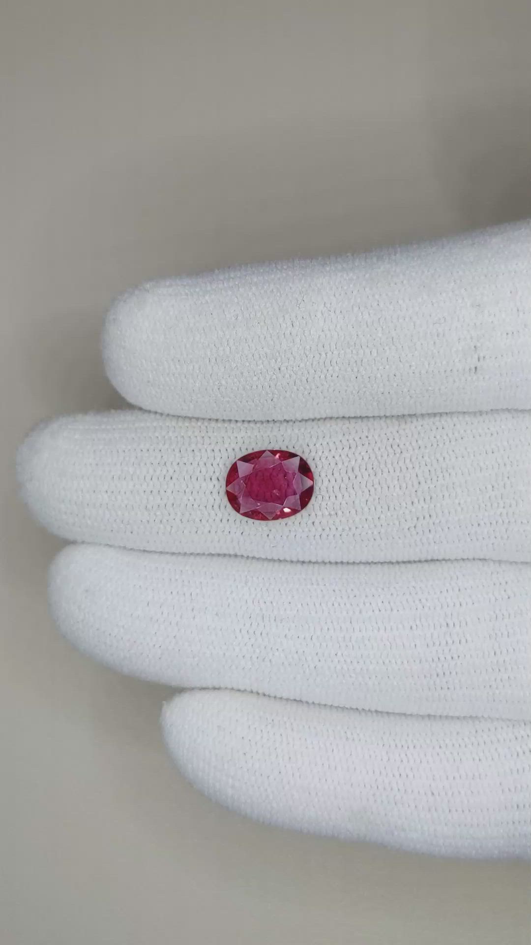 1.44 Ct. Ruby from Mozambique Size Video
