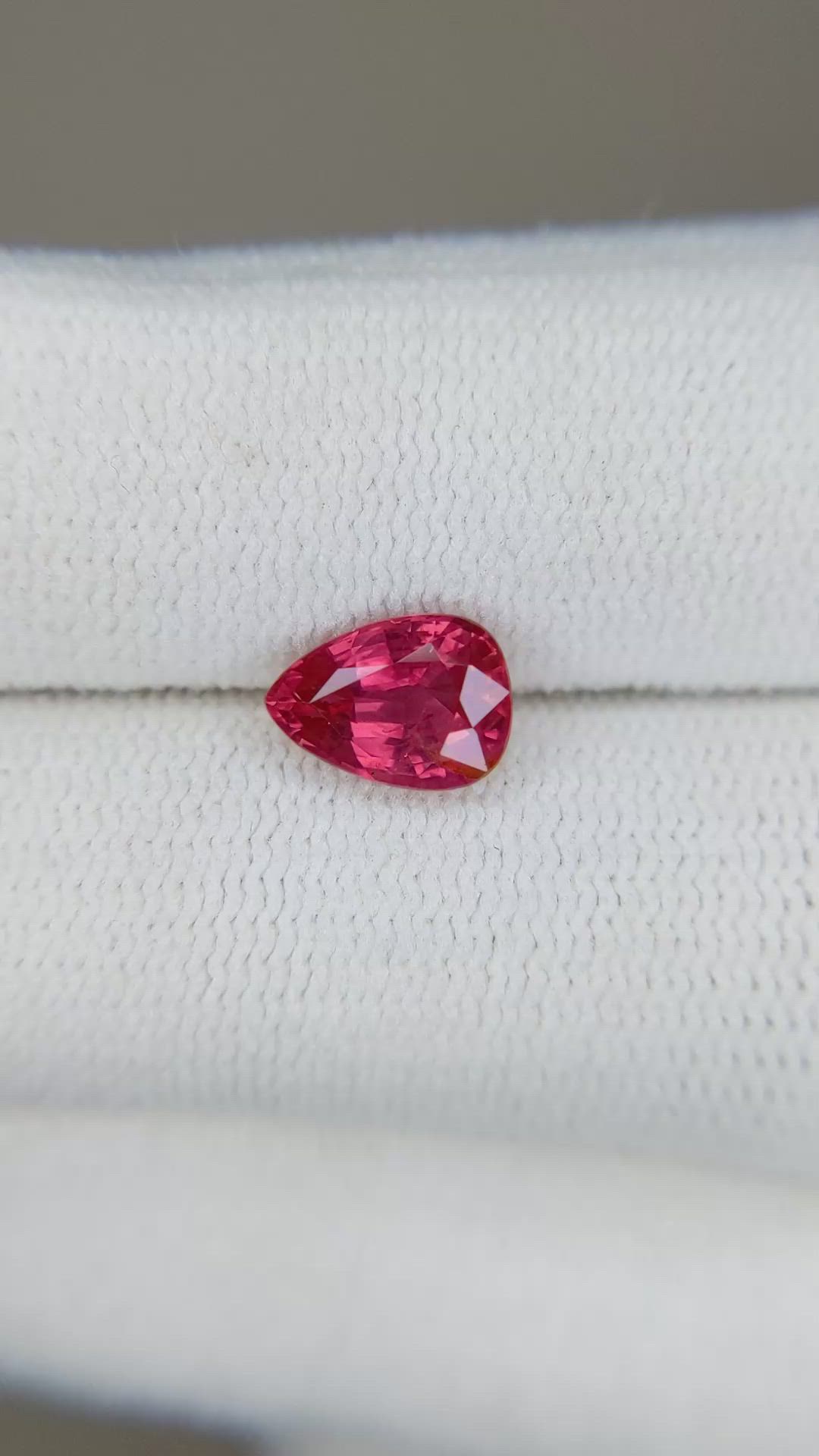 1.36 Ct. Ruby from Mozambique Size Video