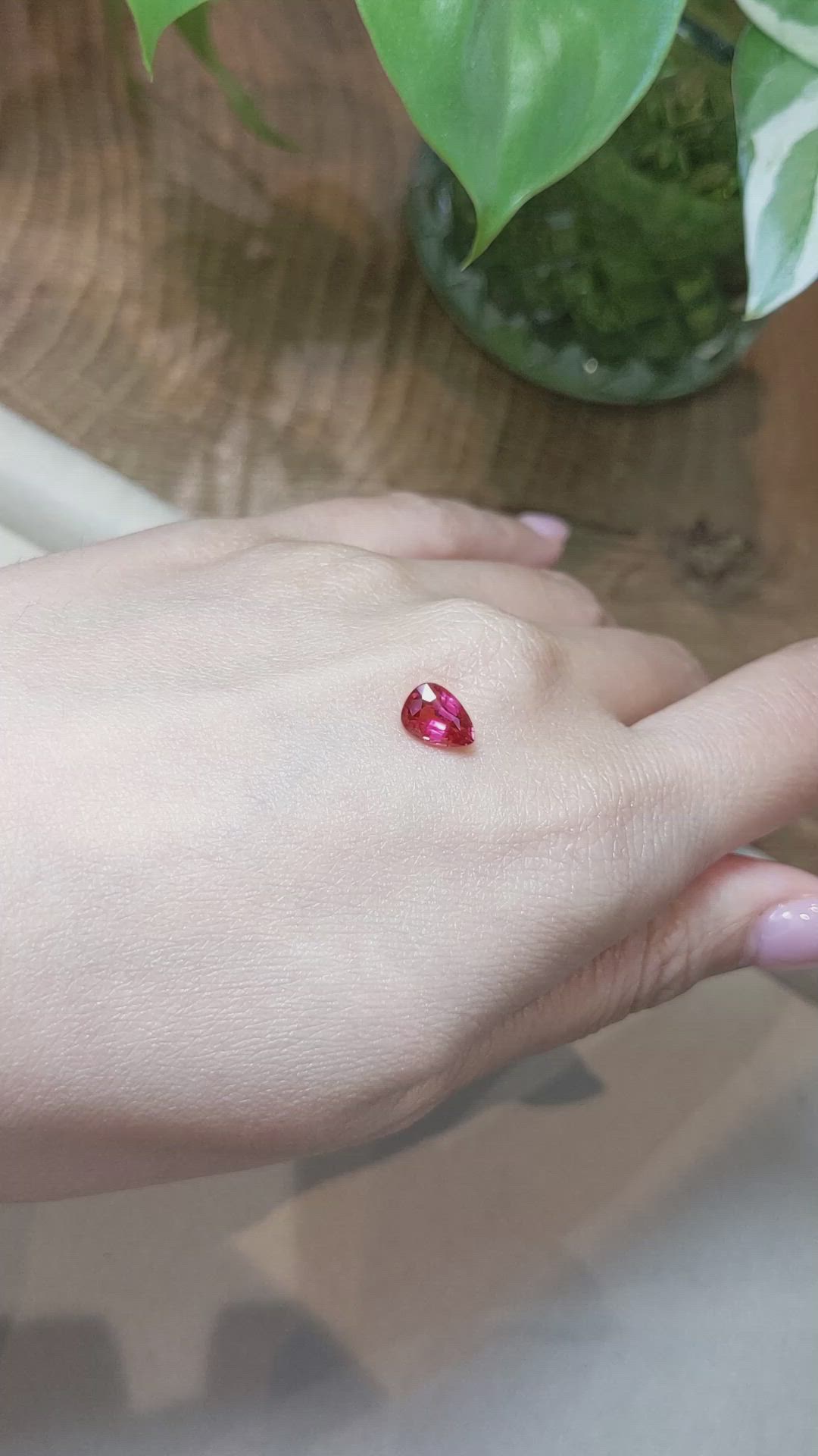 1.36 Ct. Ruby from Mozambique Size Video