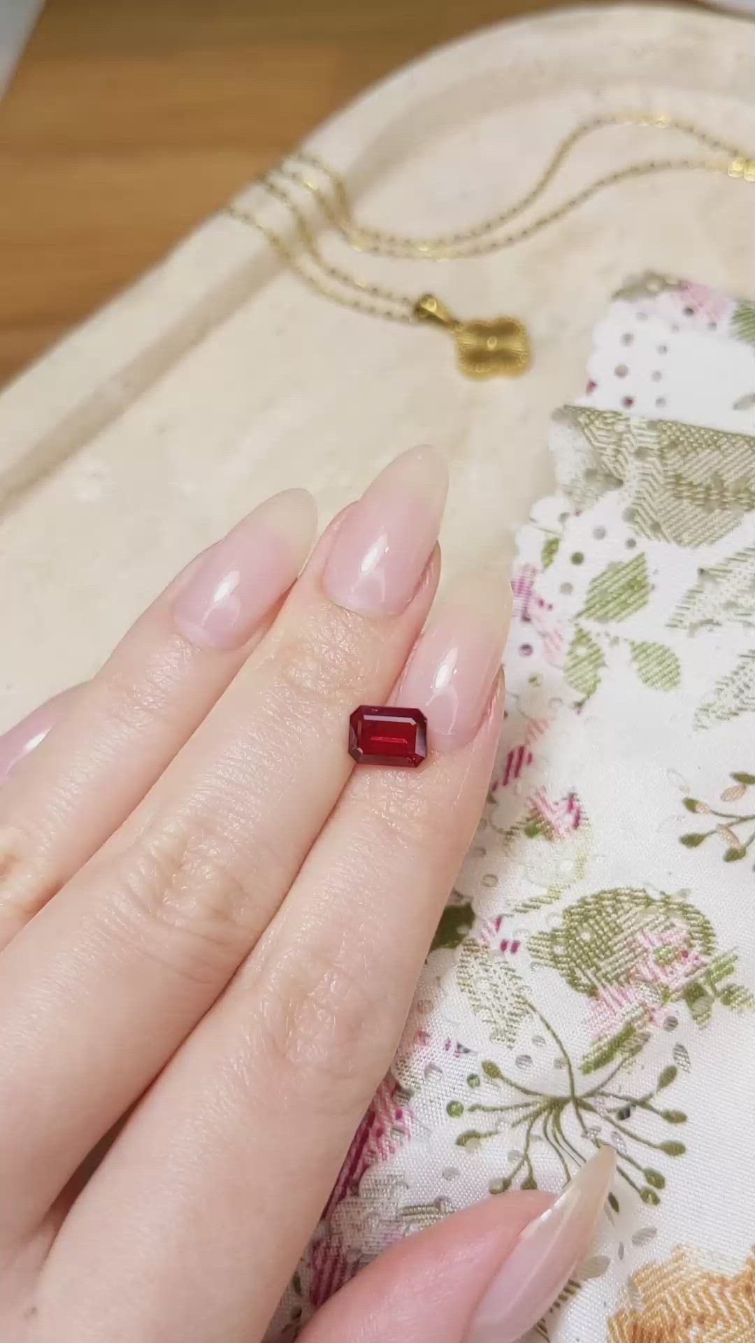 1.62 Ct. Ruby from Mozambique Size Video