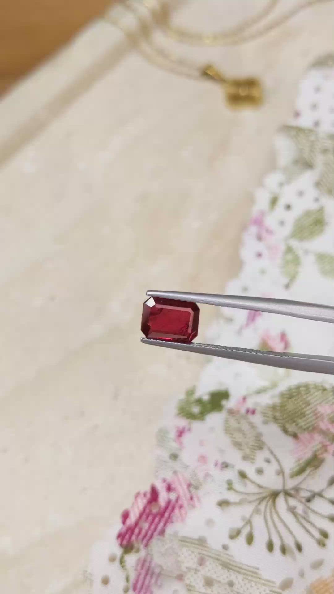 1.62 Ct. Ruby from Mozambique Size Video
